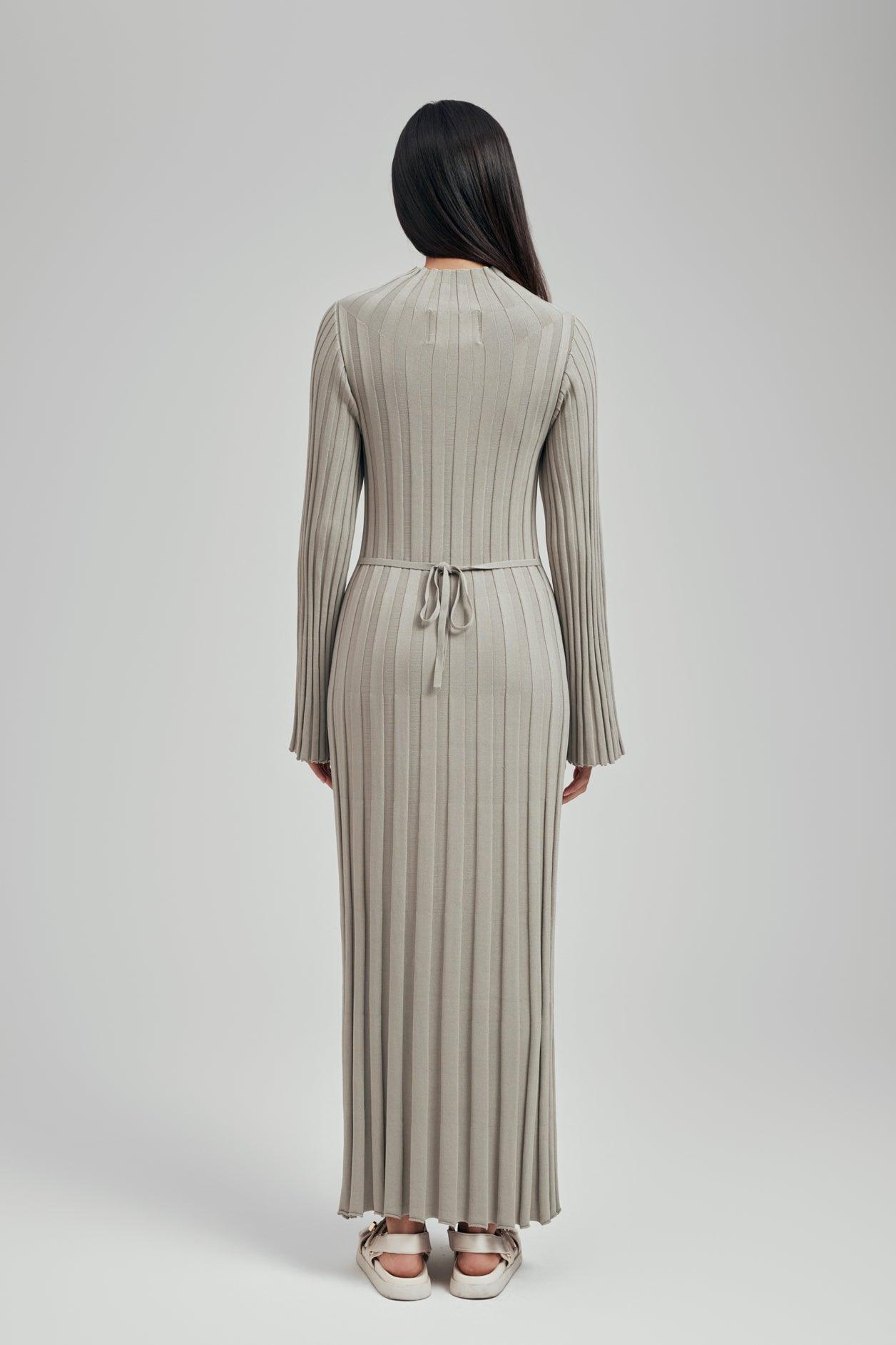 Remi Ribbed Knit Long Sleeve Maxi Dress