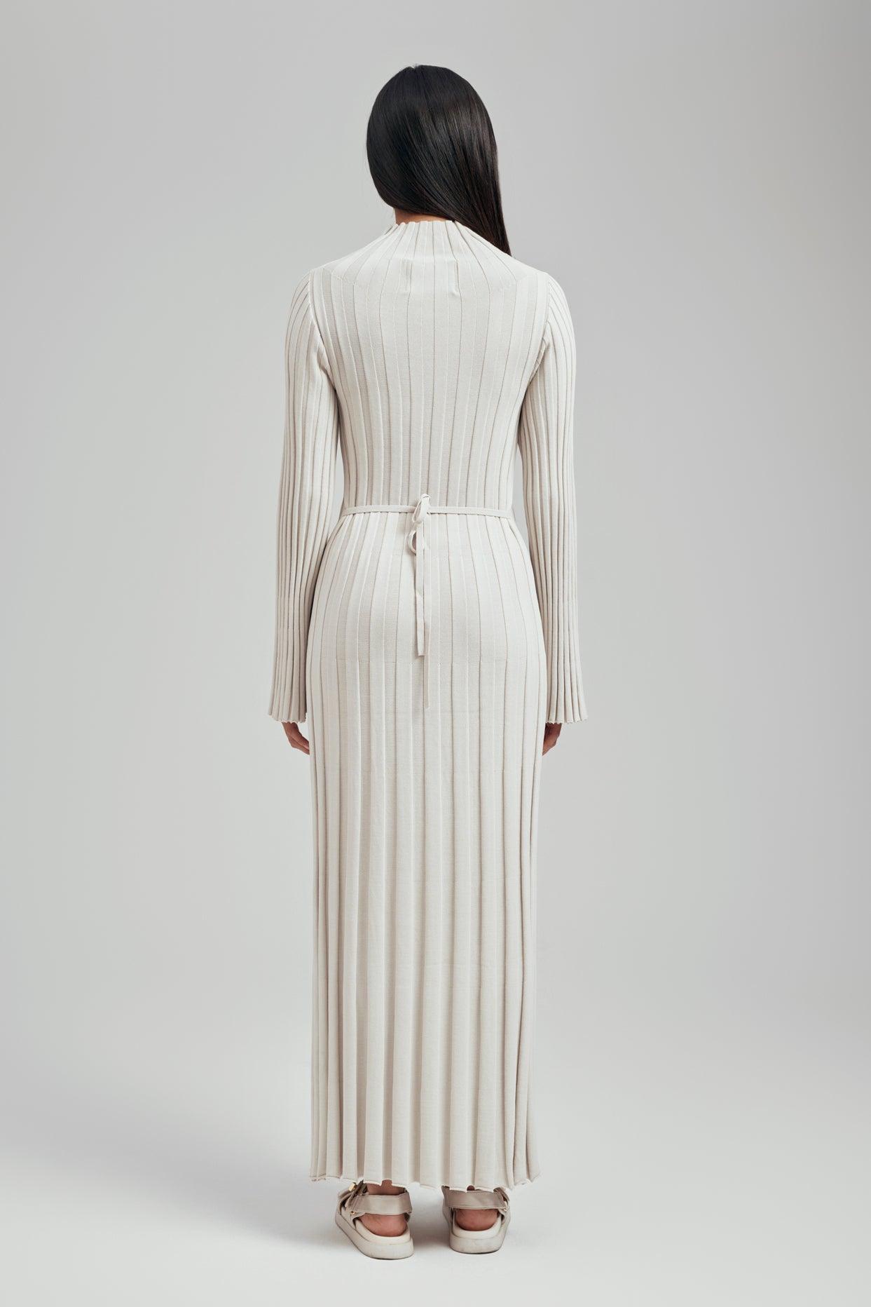 Remi Ribbed Knit Long Sleeve Maxi Dress