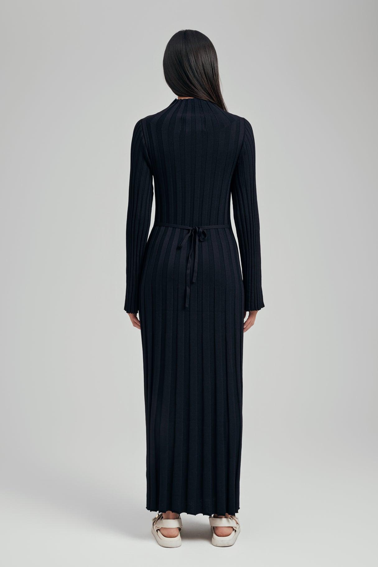 Remi Ribbed Knit Long Sleeve Maxi Dress