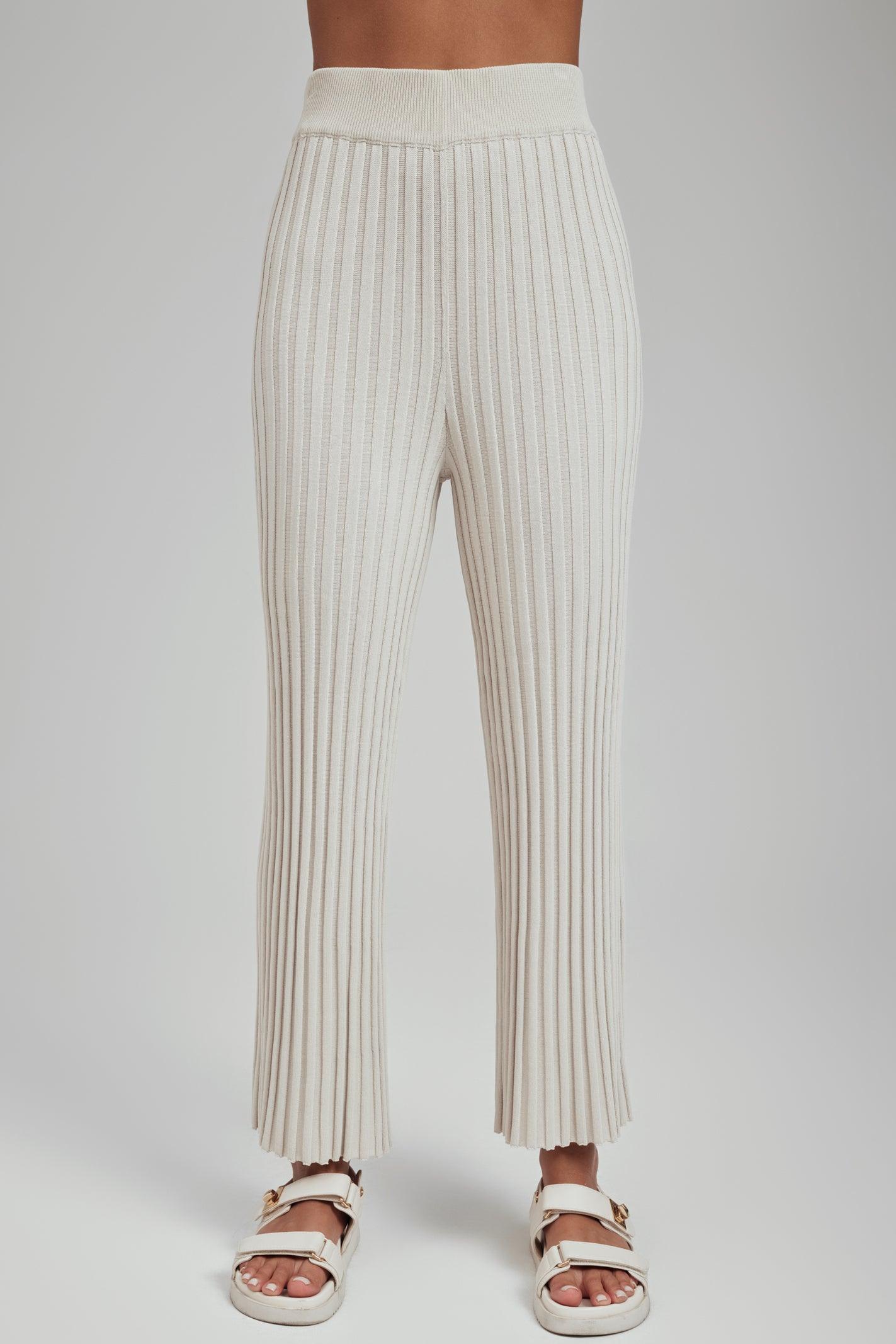 Luna Ribbed Knit Wide Leg Pant