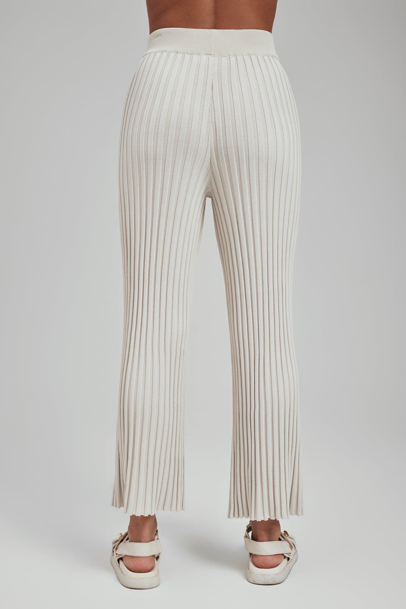 Luna Ribbed Knit Wide Leg Pant