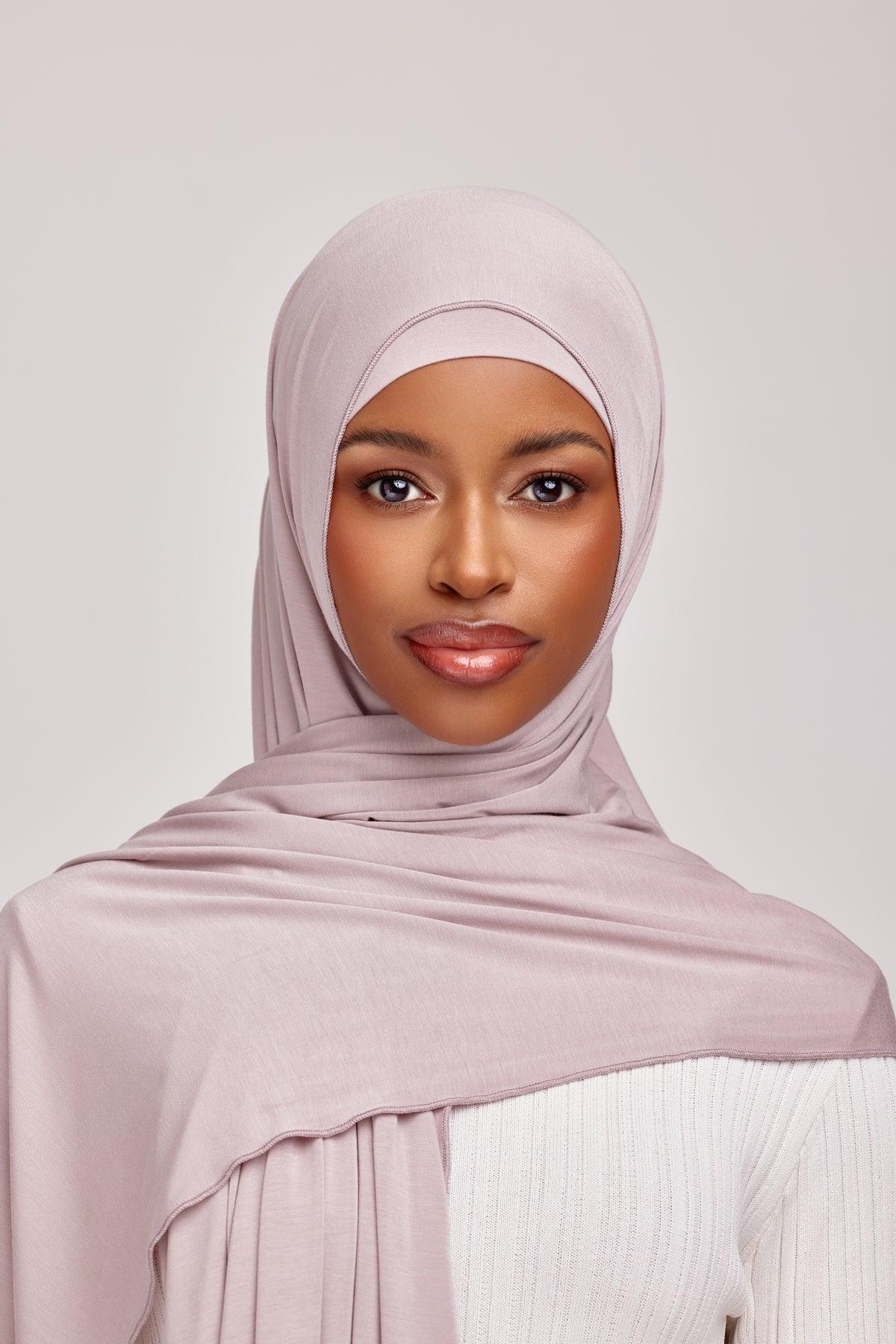 OEKO-TEX™ Bamboo Jersey Hijab Set - Orchid Oasis