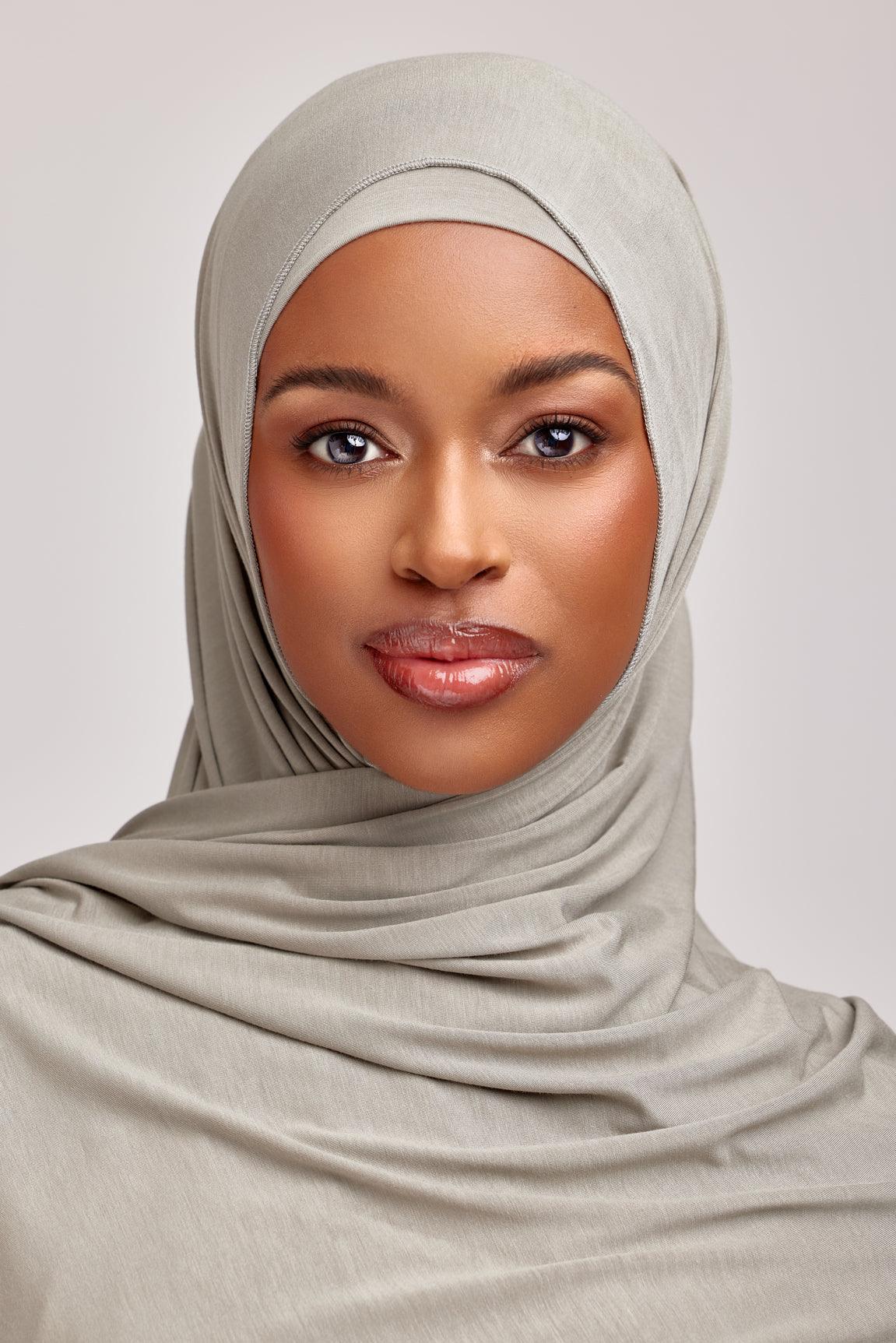 OEKO-TEX™ Bamboo Jersey Hijab Set - Moss Whisper