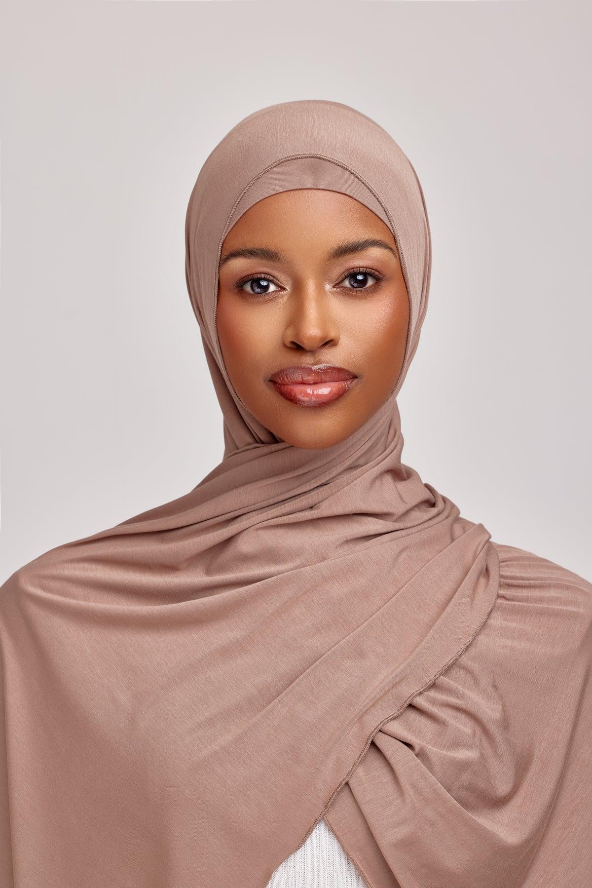 OEKO-TEX™ Bamboo Jersey Hijab Set - Cedar Earth