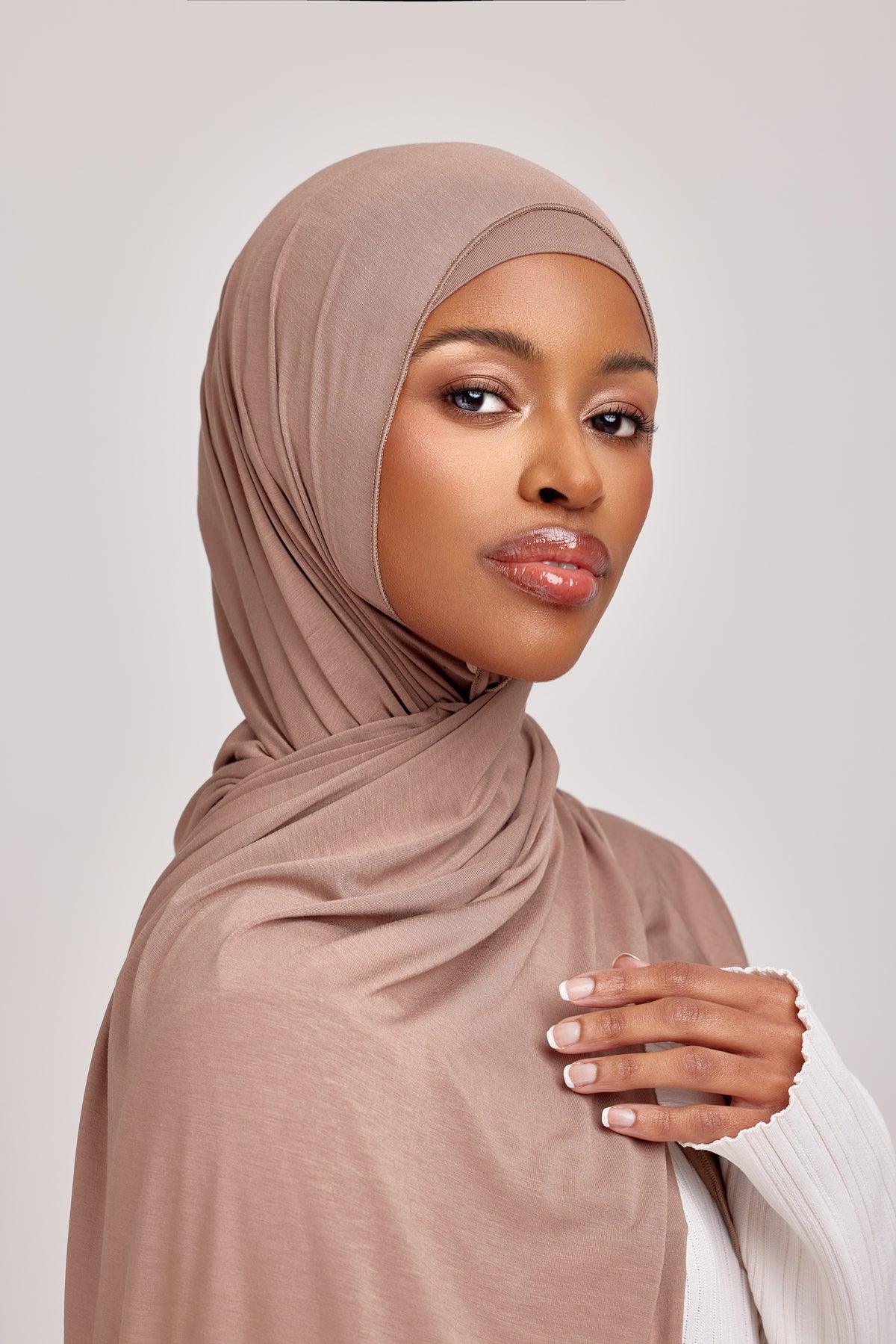 OEKO-TEX™ Bamboo Jersey Hijab Set - Cedar Earth