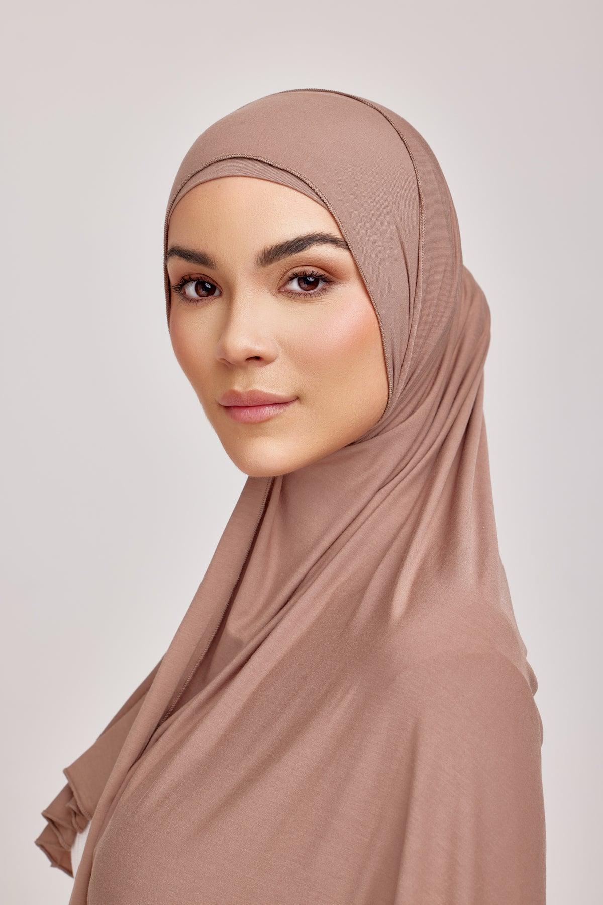 OEKO-TEX™ Bamboo Jersey Hijab Set - Cedar Earth