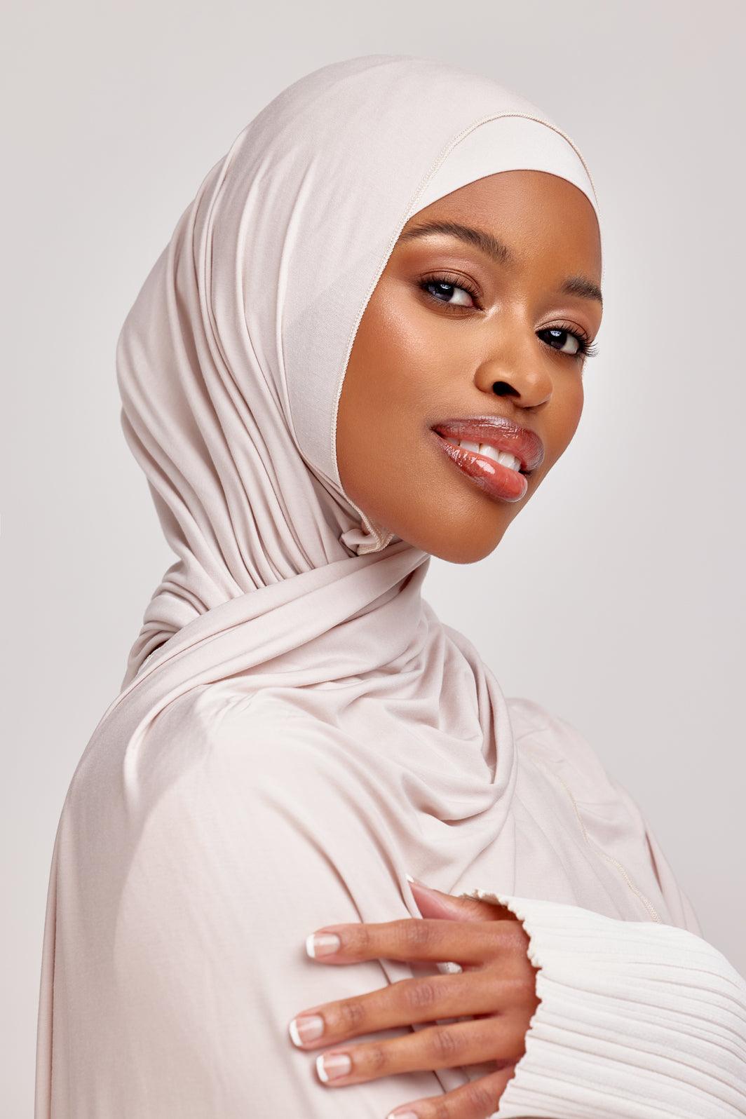 OEKO-TEX™ Bamboo Jersey Hijab Set - Terra Rose