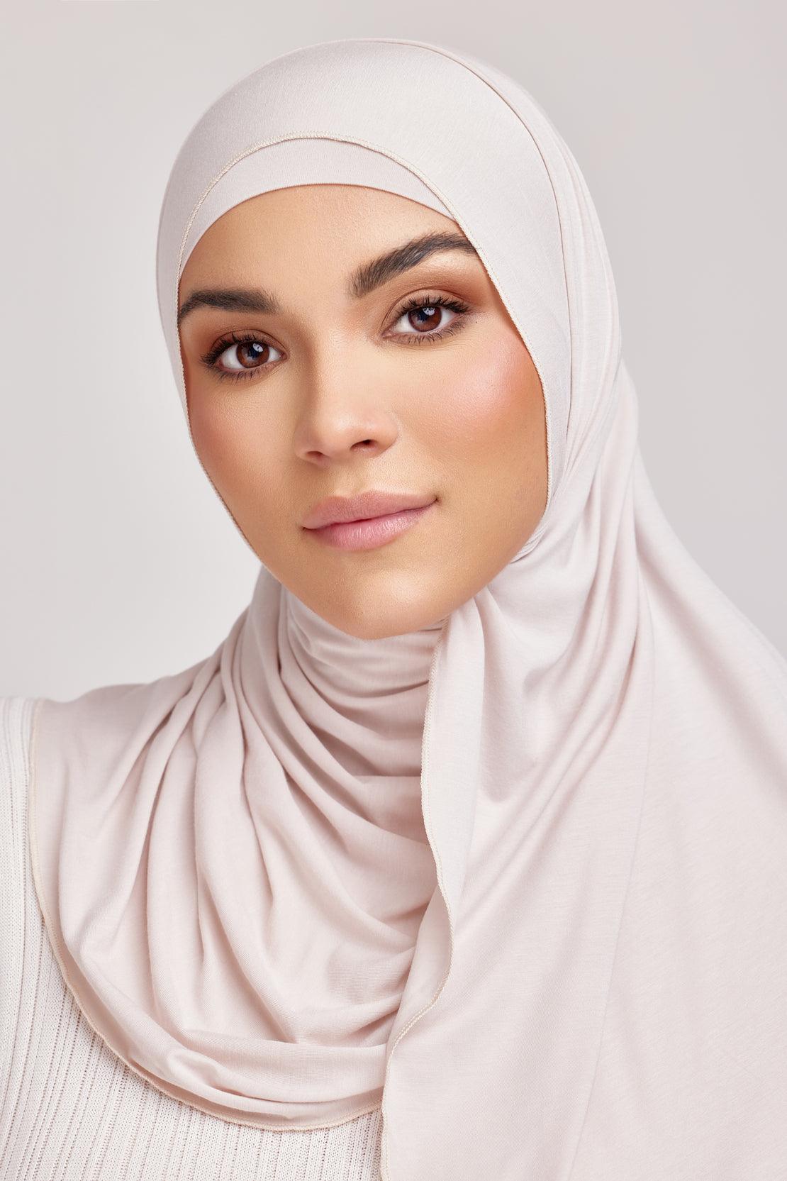 OEKO-TEX™ Bamboo Jersey Hijab Set - Terra Rose