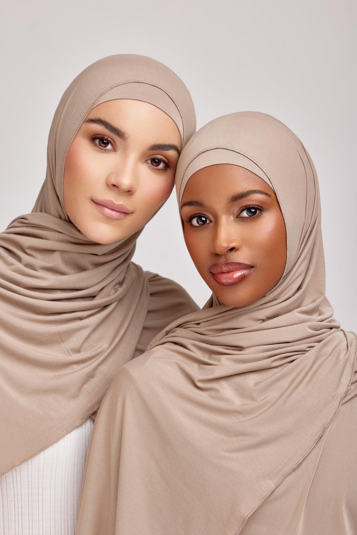 OEKO-TEX™ Bamboo Jersey Hijab Set - Sunset Beach