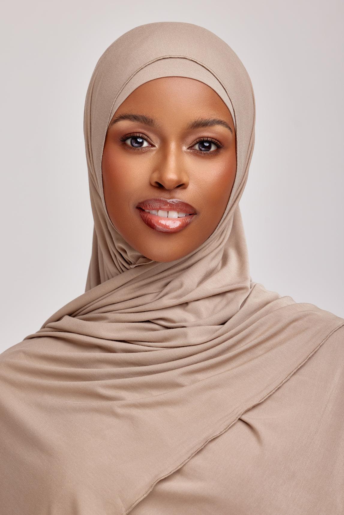 OEKO-TEX™ Bamboo Jersey Hijab Set - Sunset Beach