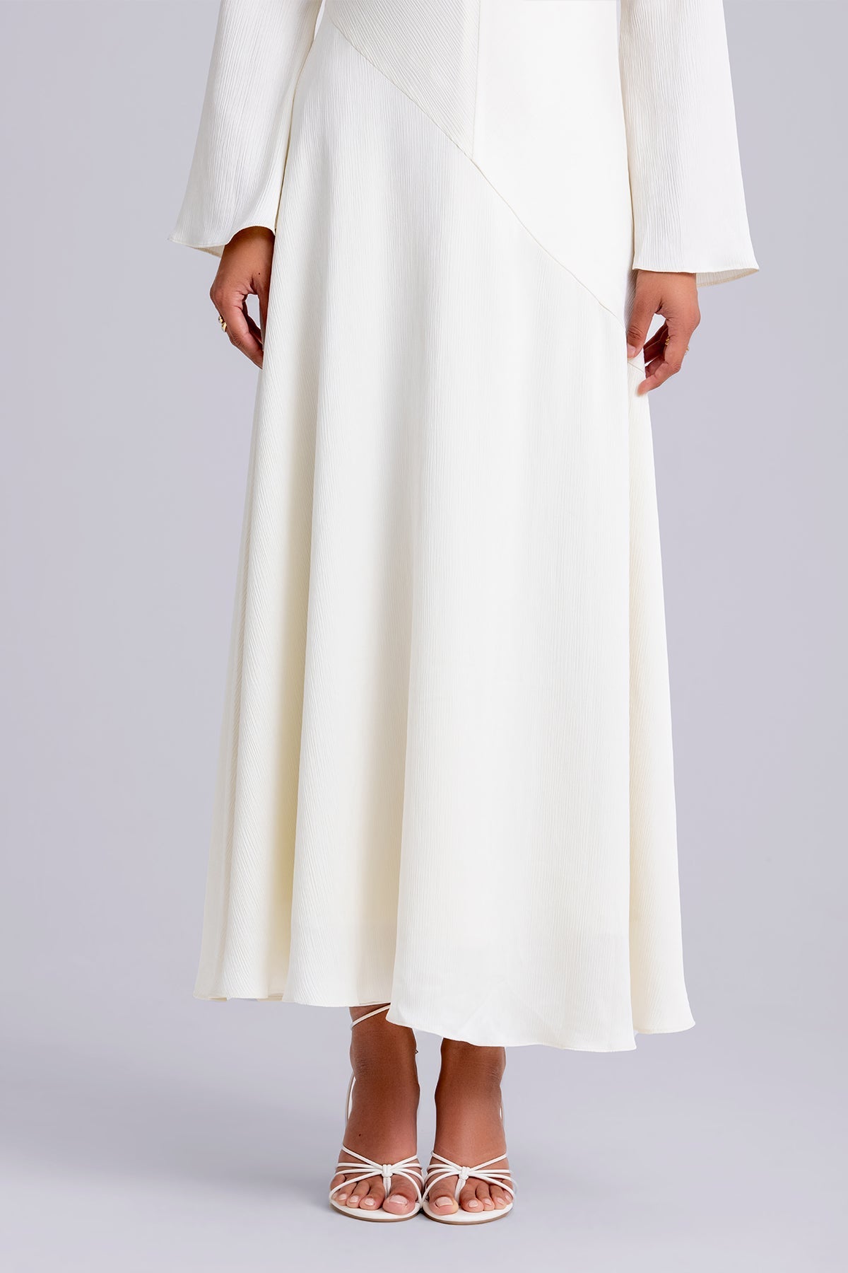 Irva Long Sleeve Maxi Dress- Ivory