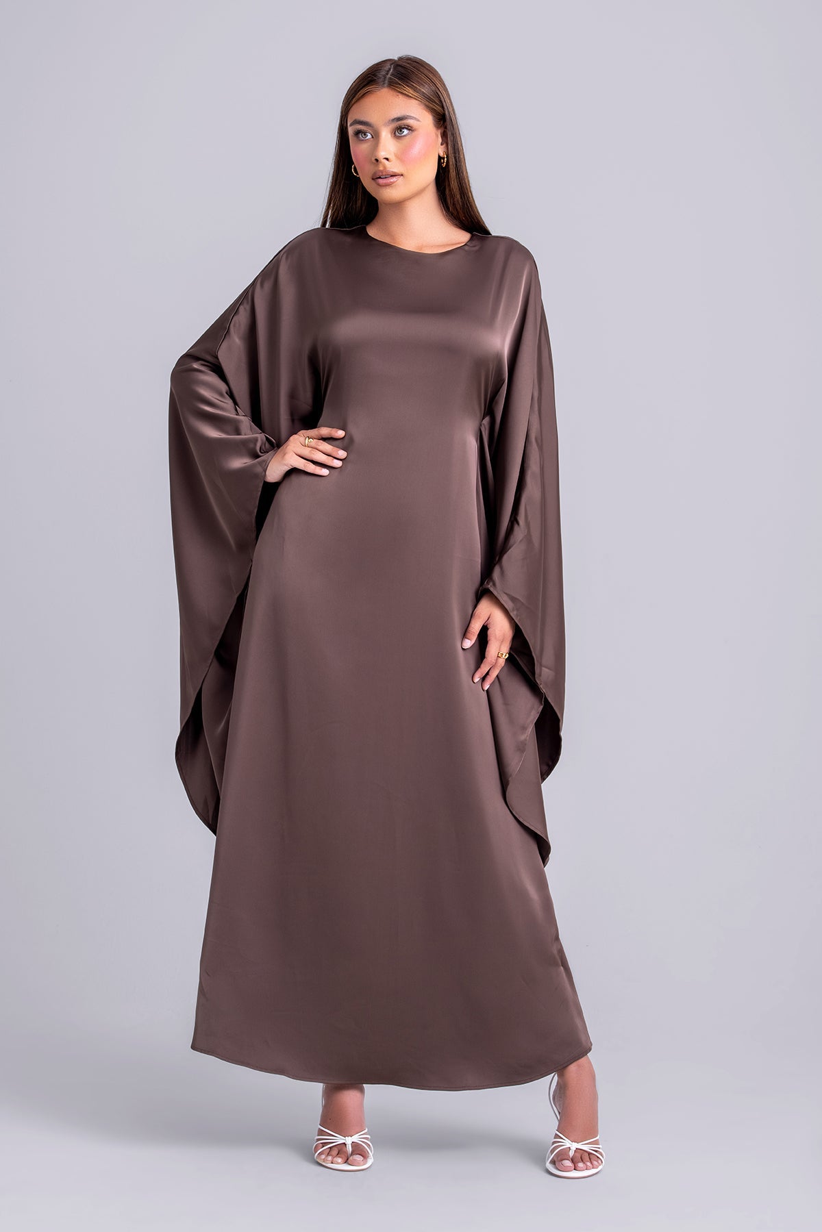 Nadine Abaya Kaftan- Chocolate