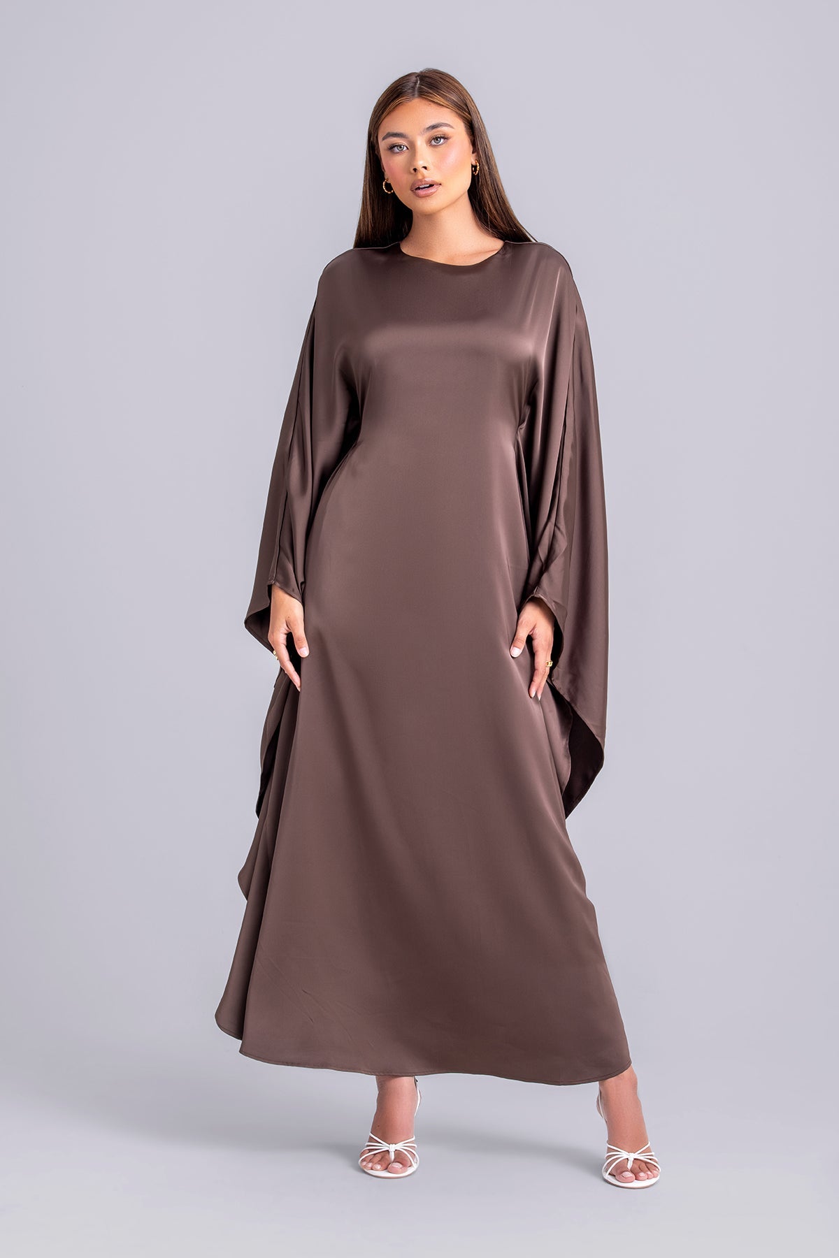 Nadine Abaya Kaftan- Chocolate