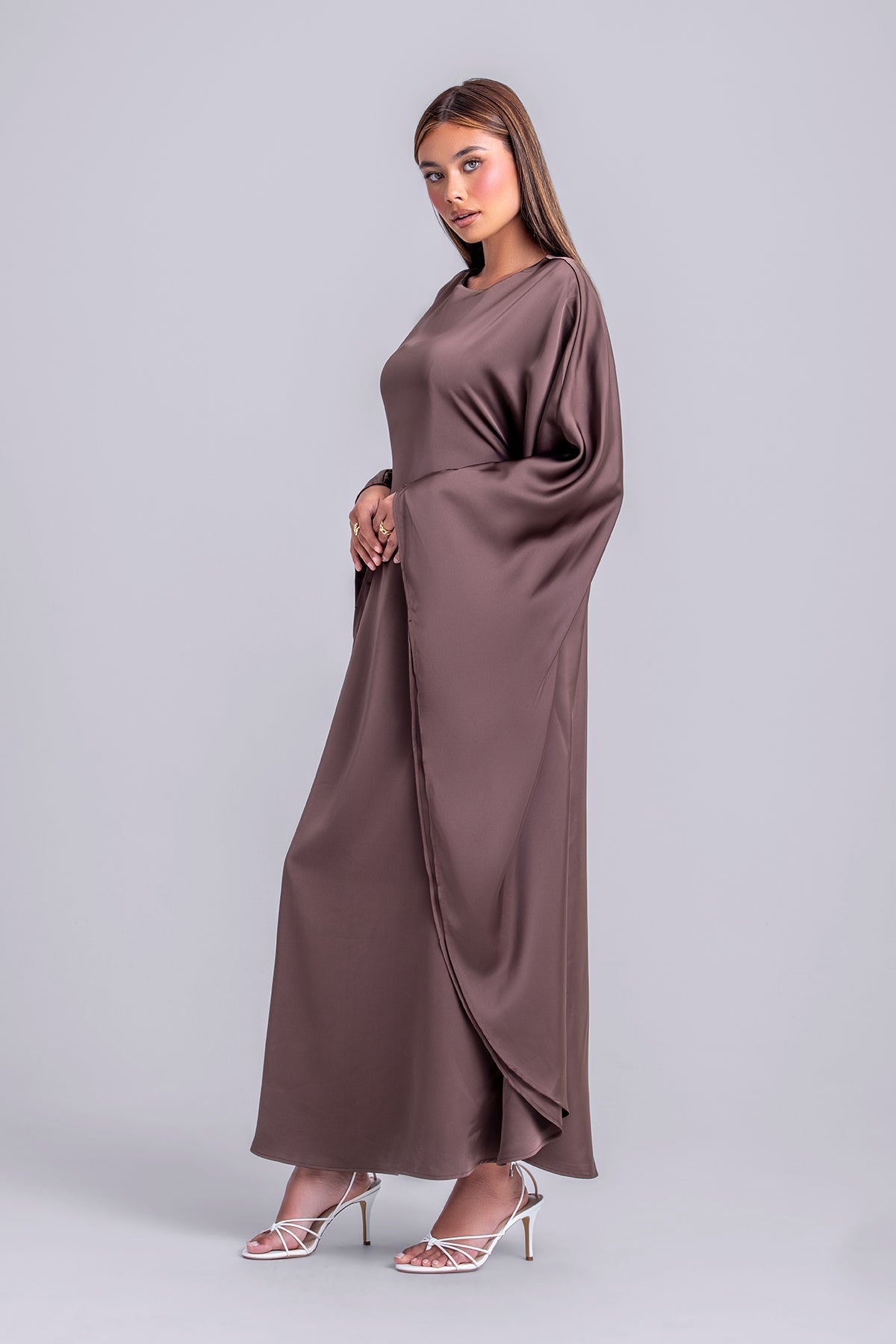 Nadine Abaya Kaftan- Chocolate