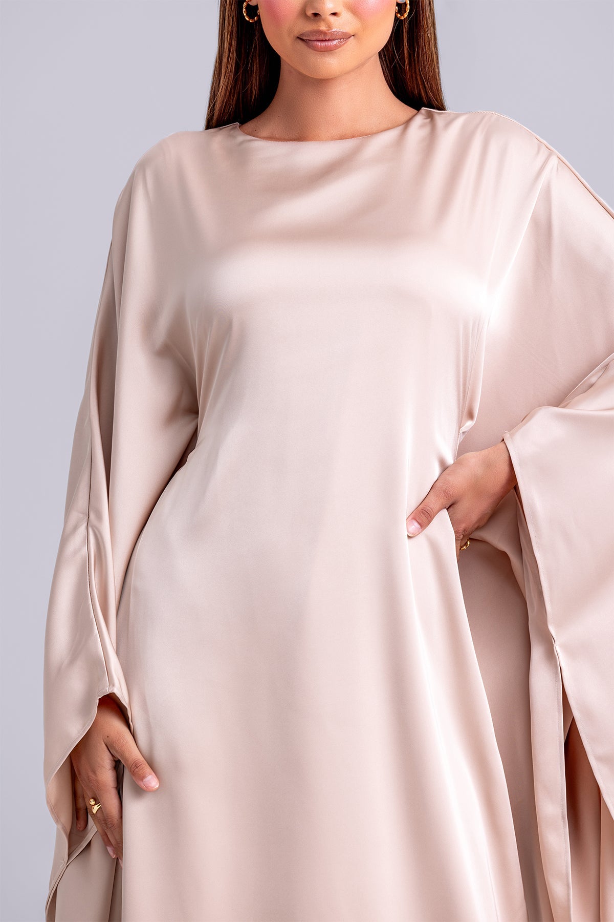 Nadine Abaya Kaftan- Rosewater