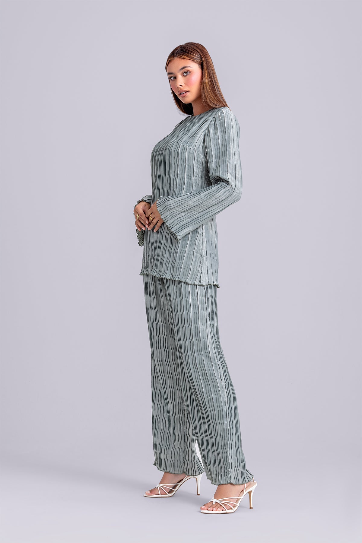 Hanadi Two Piece Matching Set- Sage