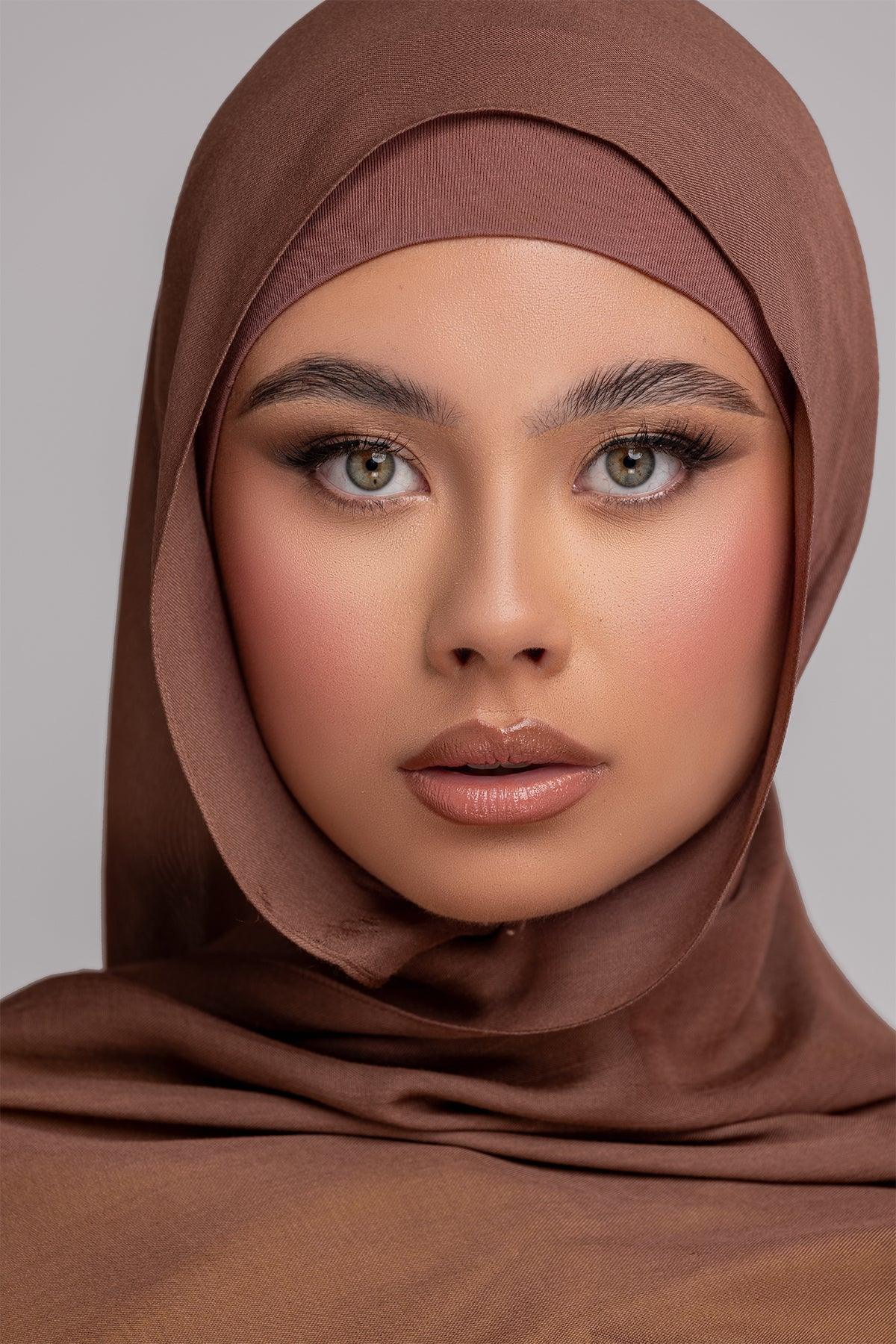 Modal Matching Hijab Set- Sepia