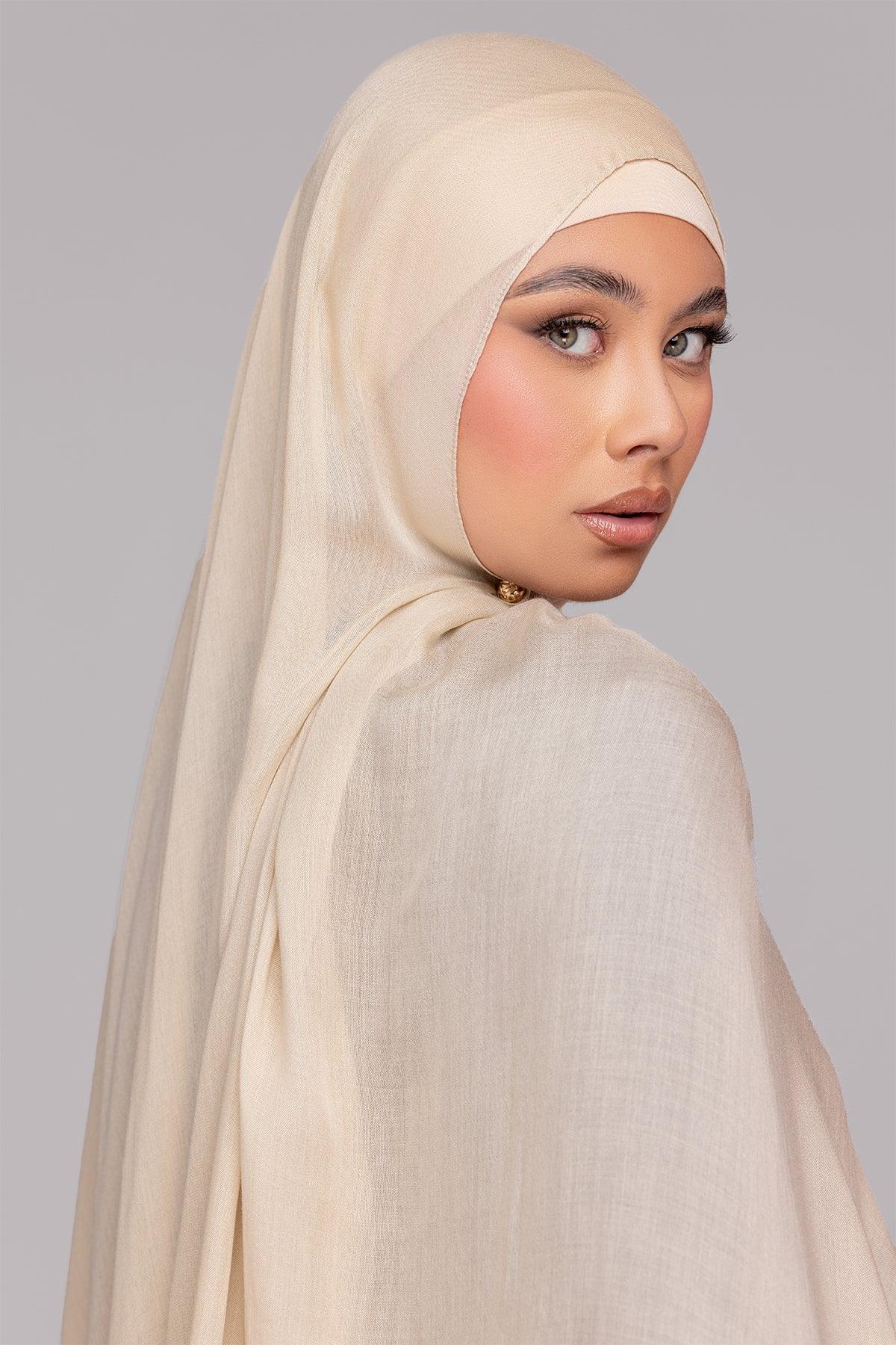 Modal Matching Hijab Set- Sandshell