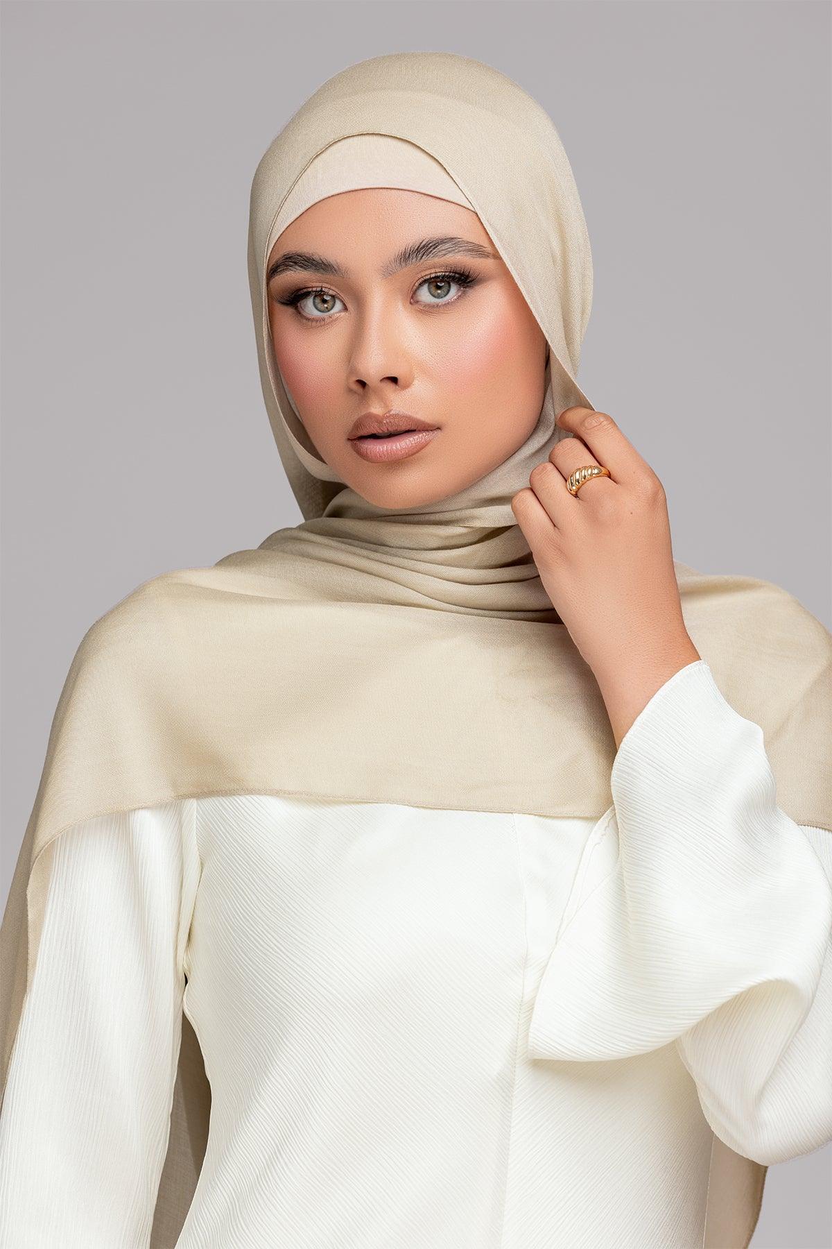 Modal Matching Hijab Set- Almond