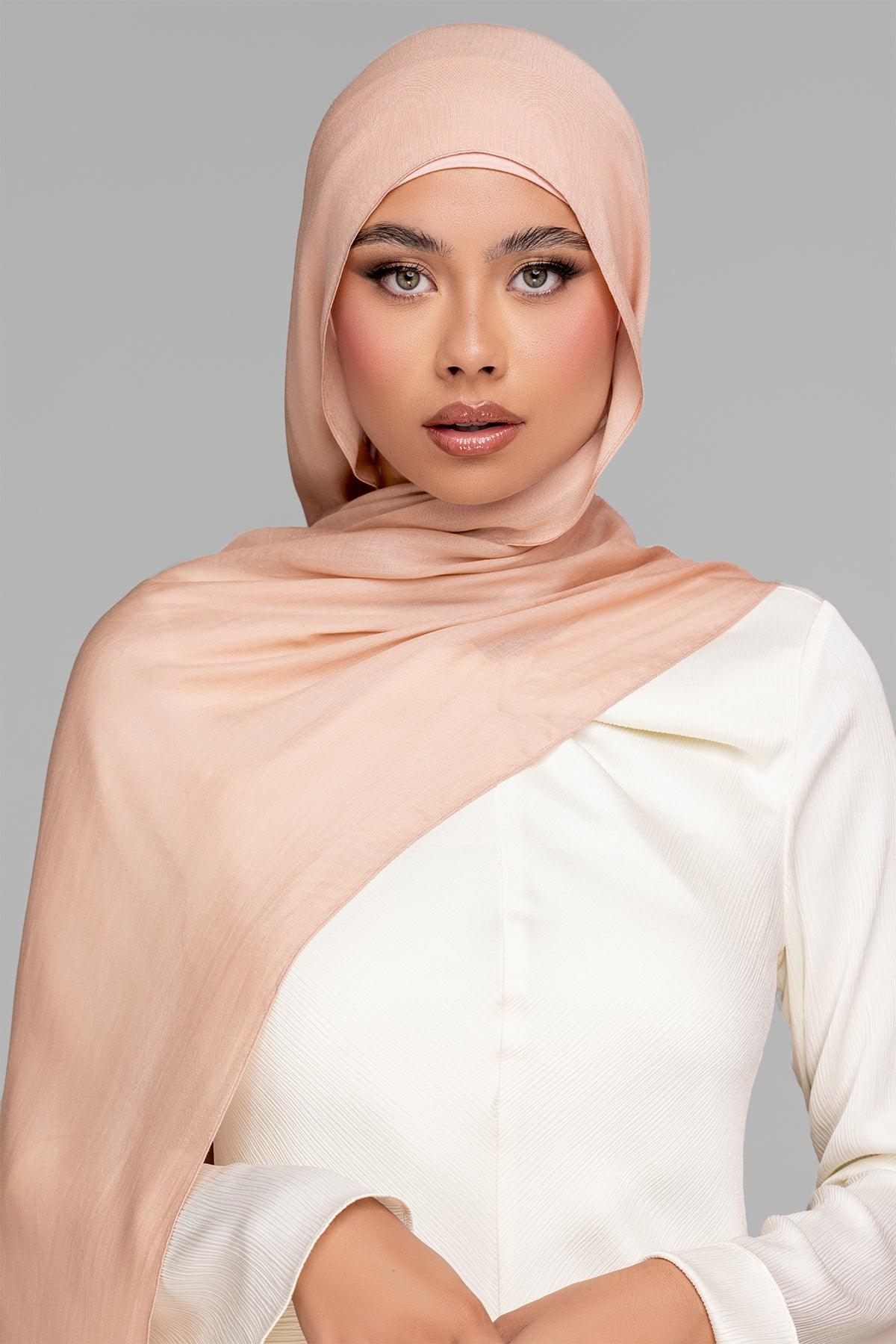 Modal Matching Hijab Set- Pink Yarrow