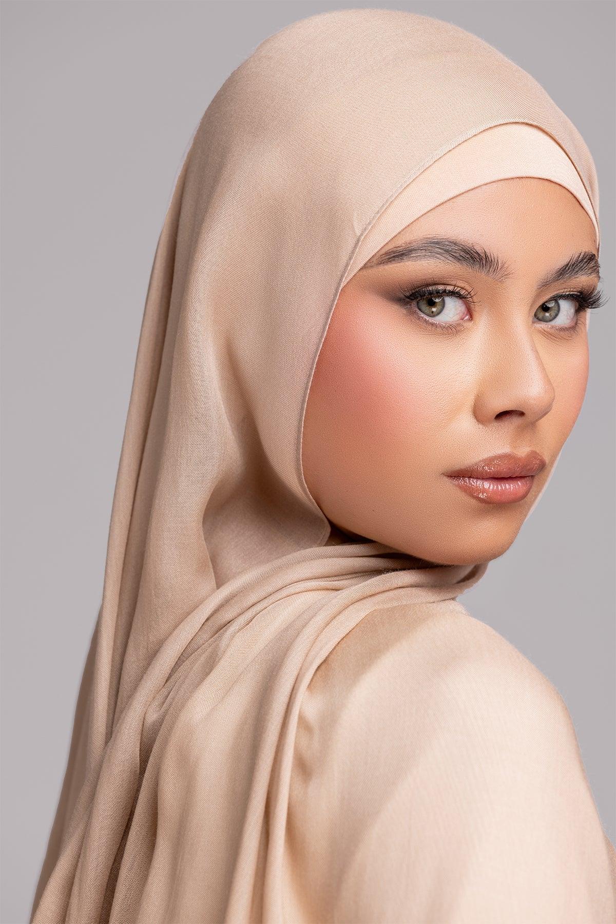 Modal Matching Hijab Set- Praline