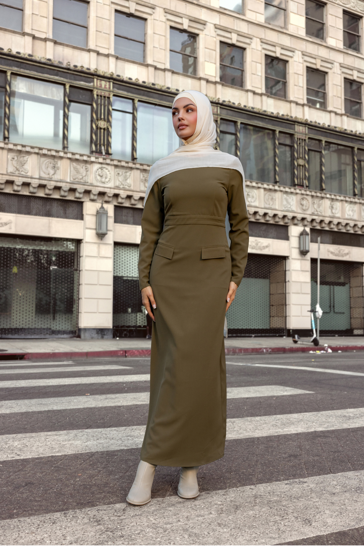 Love Me Always Long Sleeve Maxi Dress - Olive