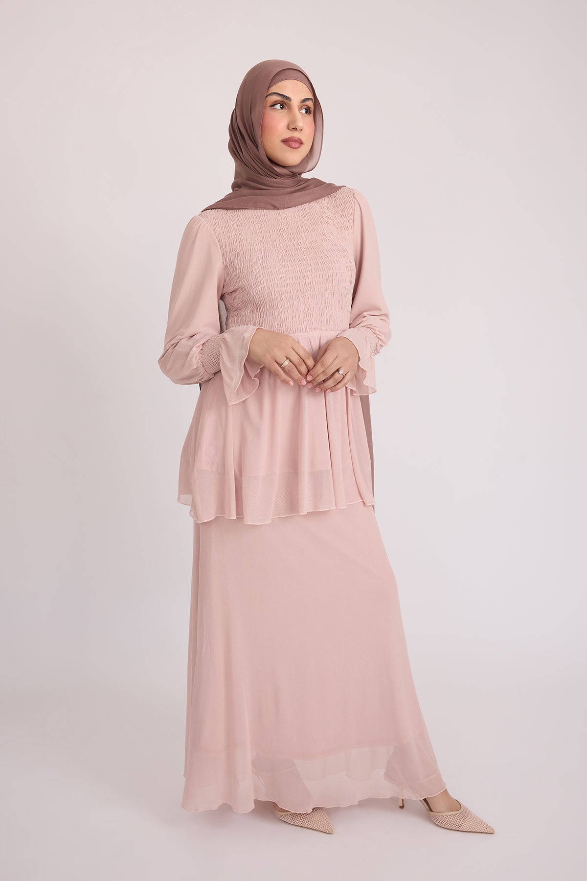 Krina Top and Skirt - Rose