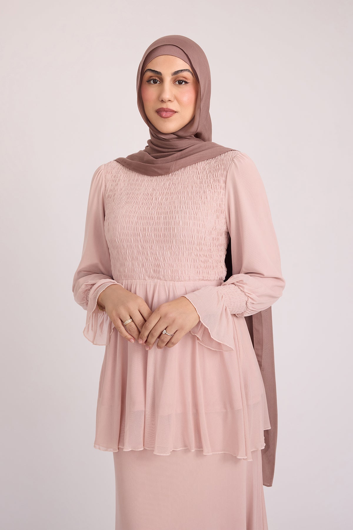 Krina Top and Skirt - Rose