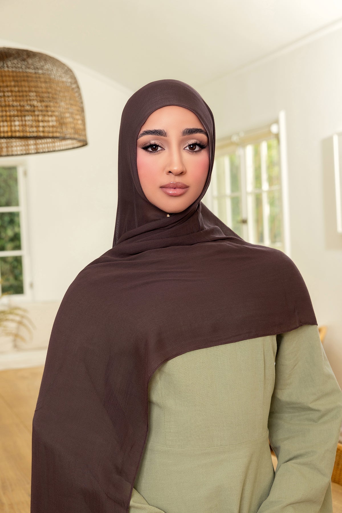 Essential Modal Hijab - Bitter Brown