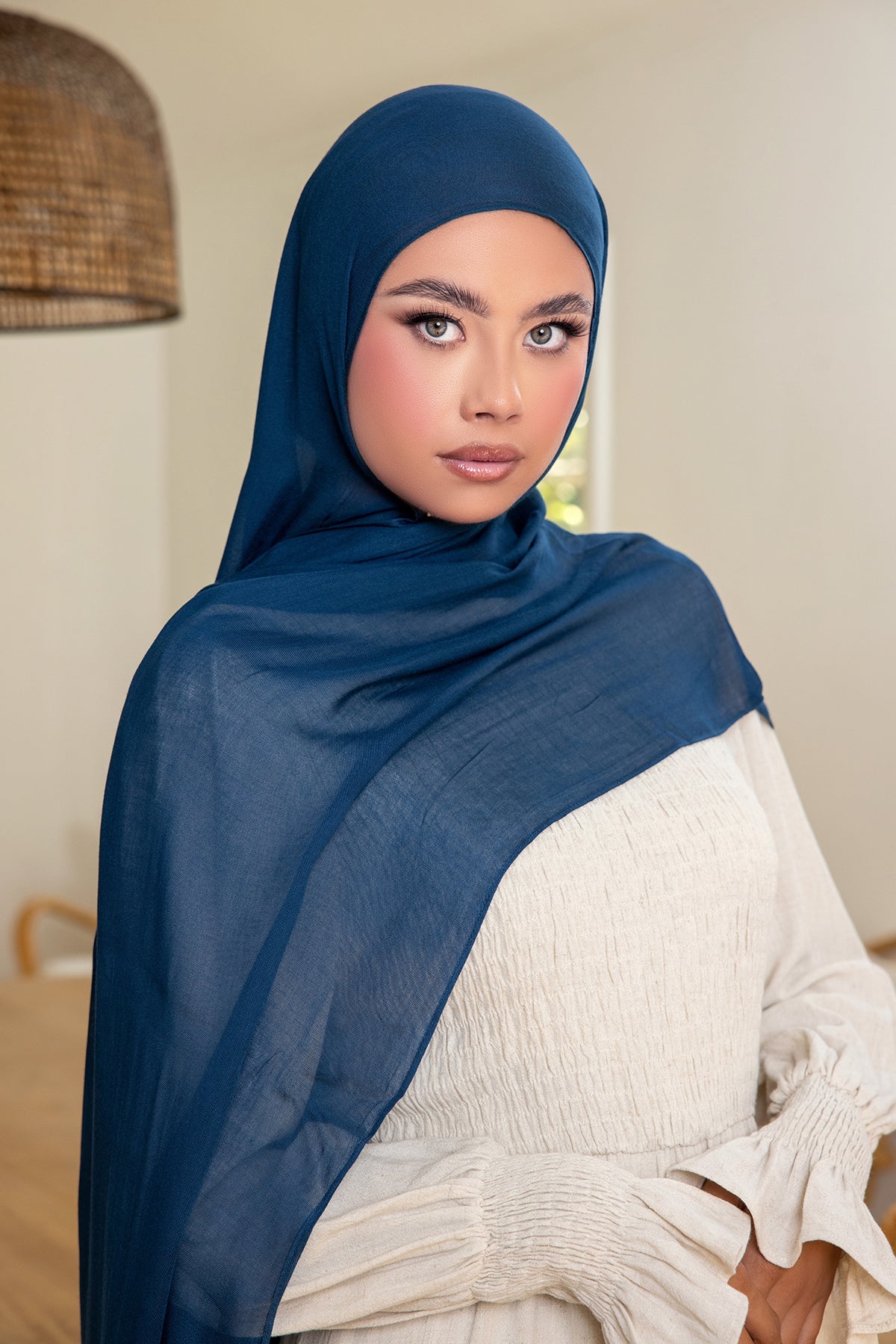 Essential Modal Hijab - Blue Jasper