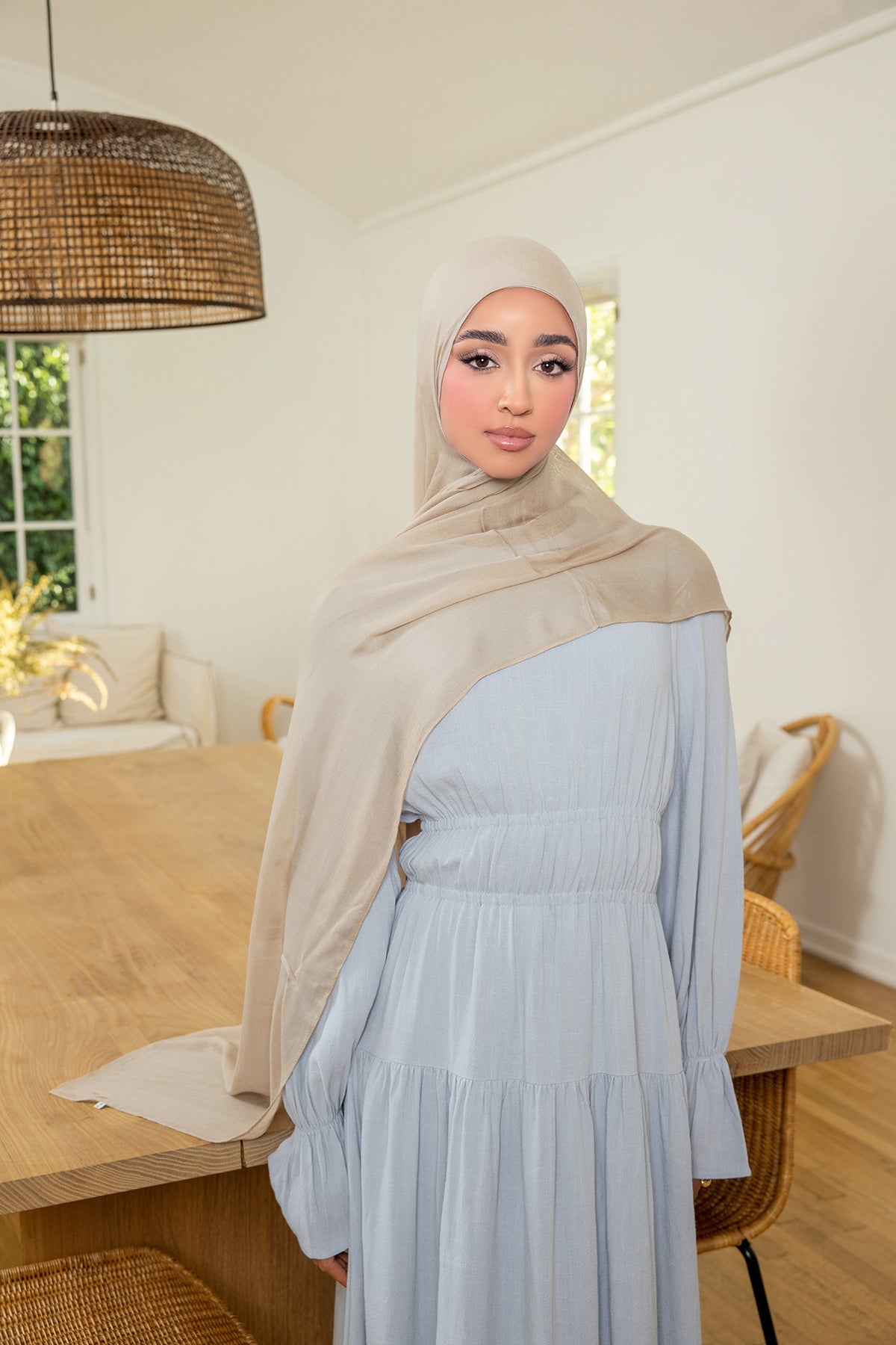 Essential Modal Hijab - Almond