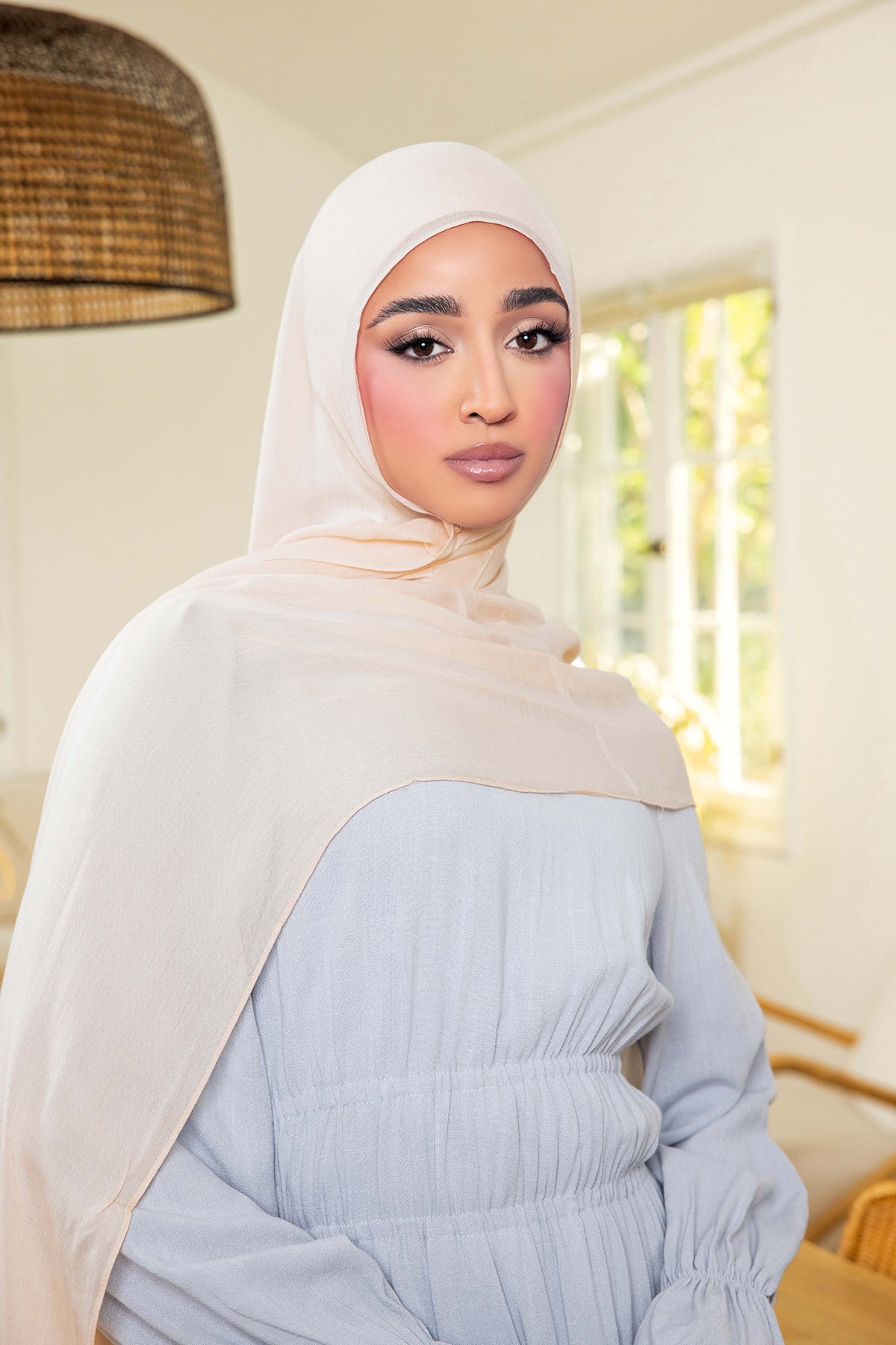 Essential Modal Hijab - Coral Almond