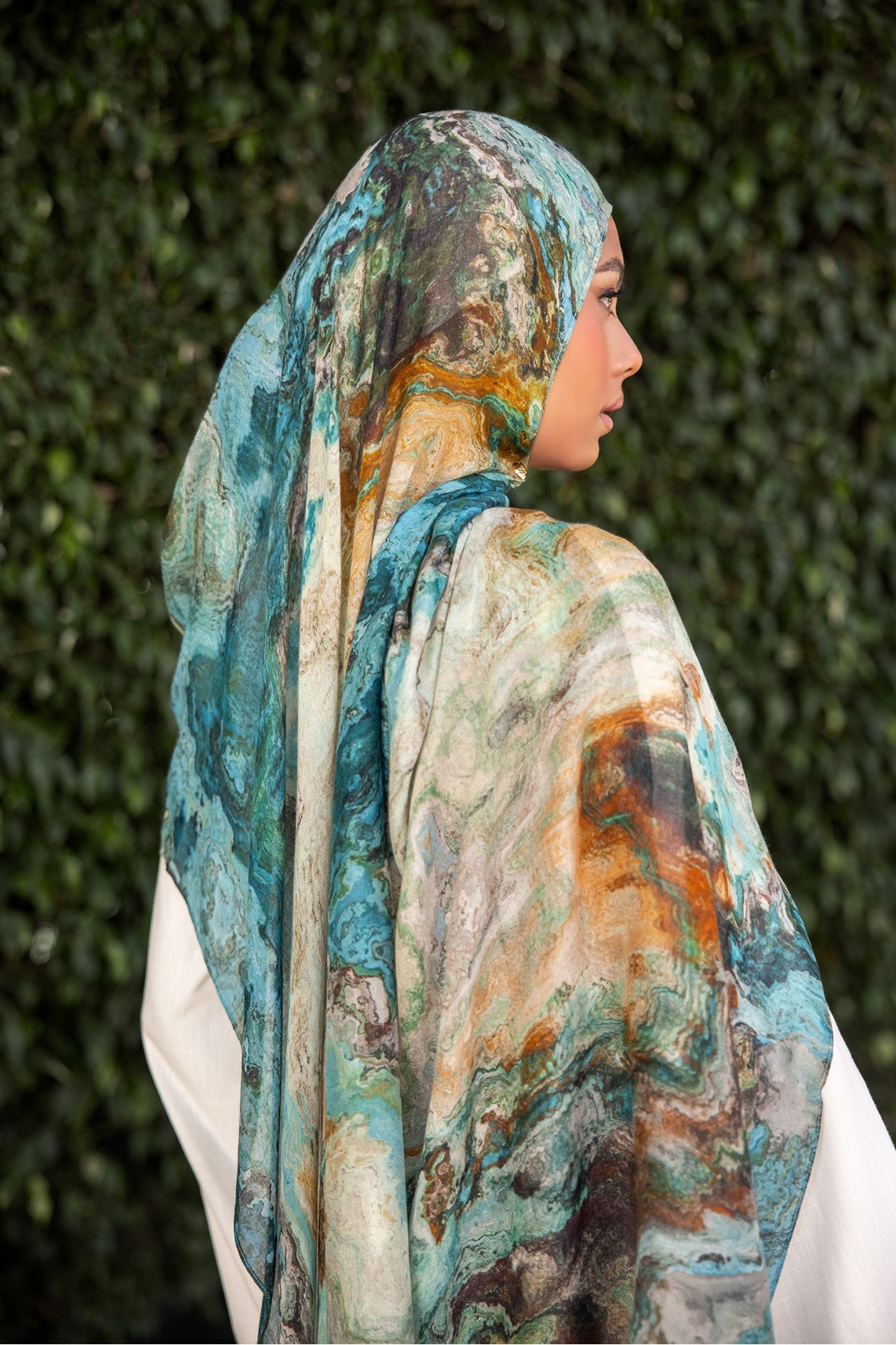 Ember Print Modal Hijab