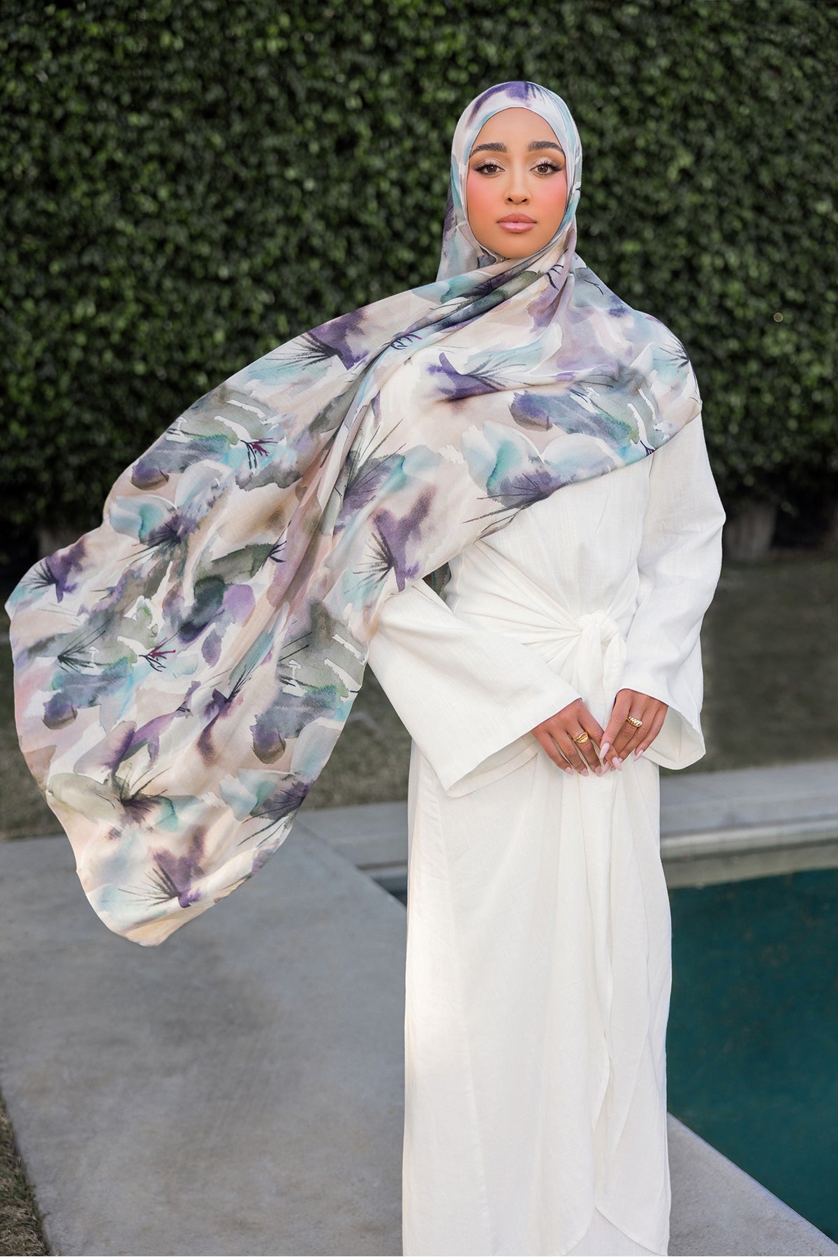 Flora Print Modal Hijab