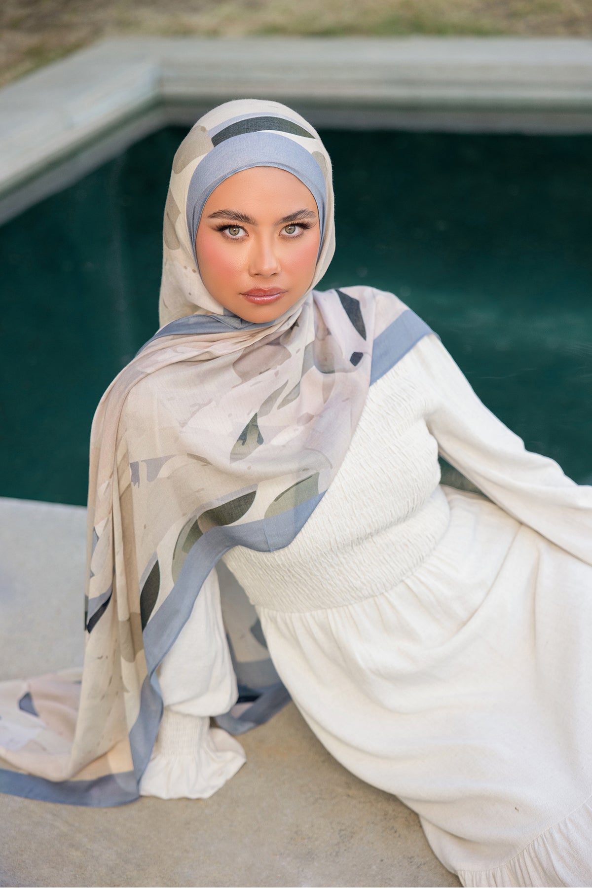 Mirage Print Modal Hijab