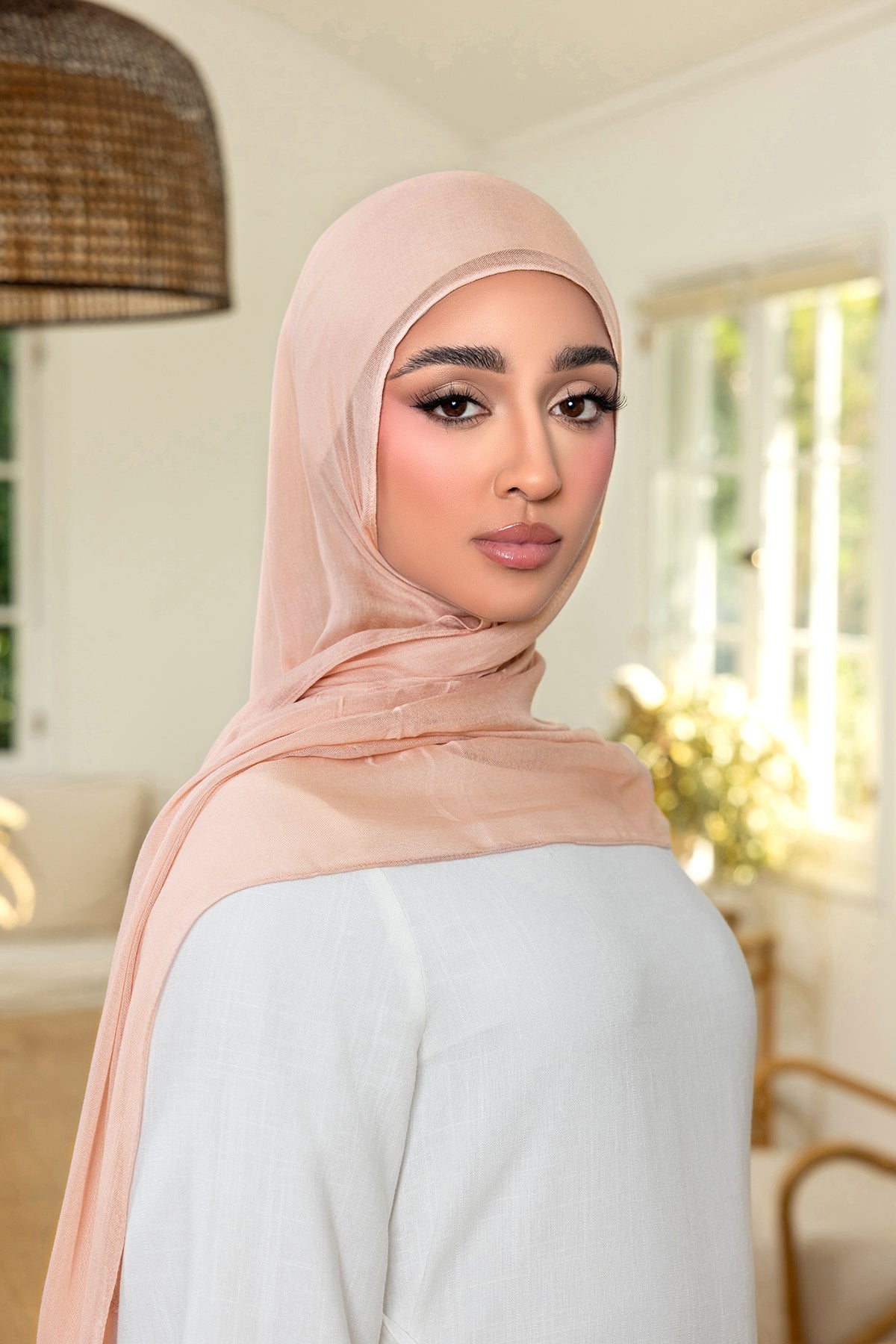 Essential Modal Hijab - Pink Yarrow