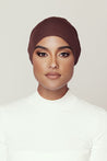 Aria Mesh Tie Back Undercap- Cocoa - Zahraa The Label