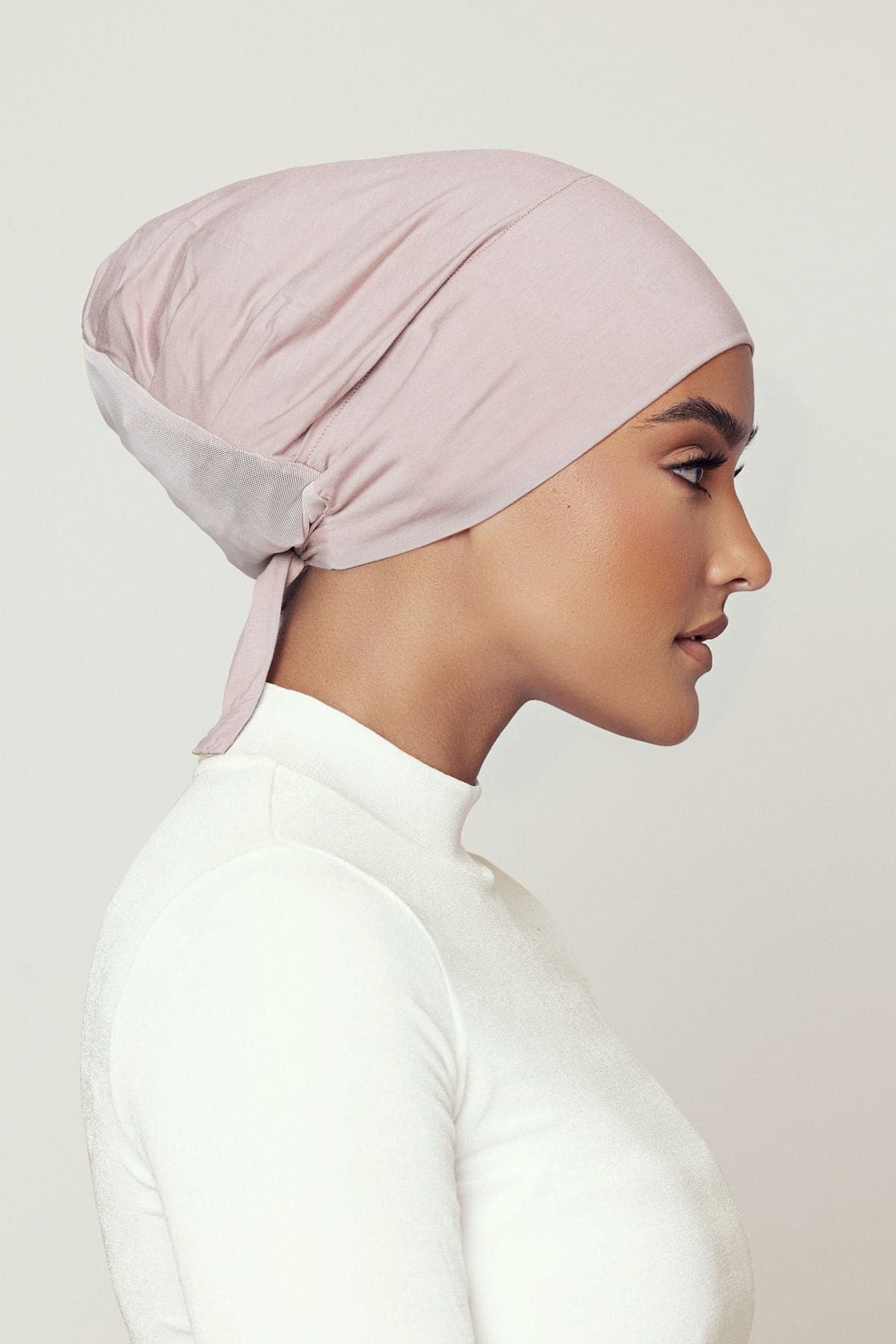 Aria Mesh Tie Back Undercap- Latte - Zahraa The Label