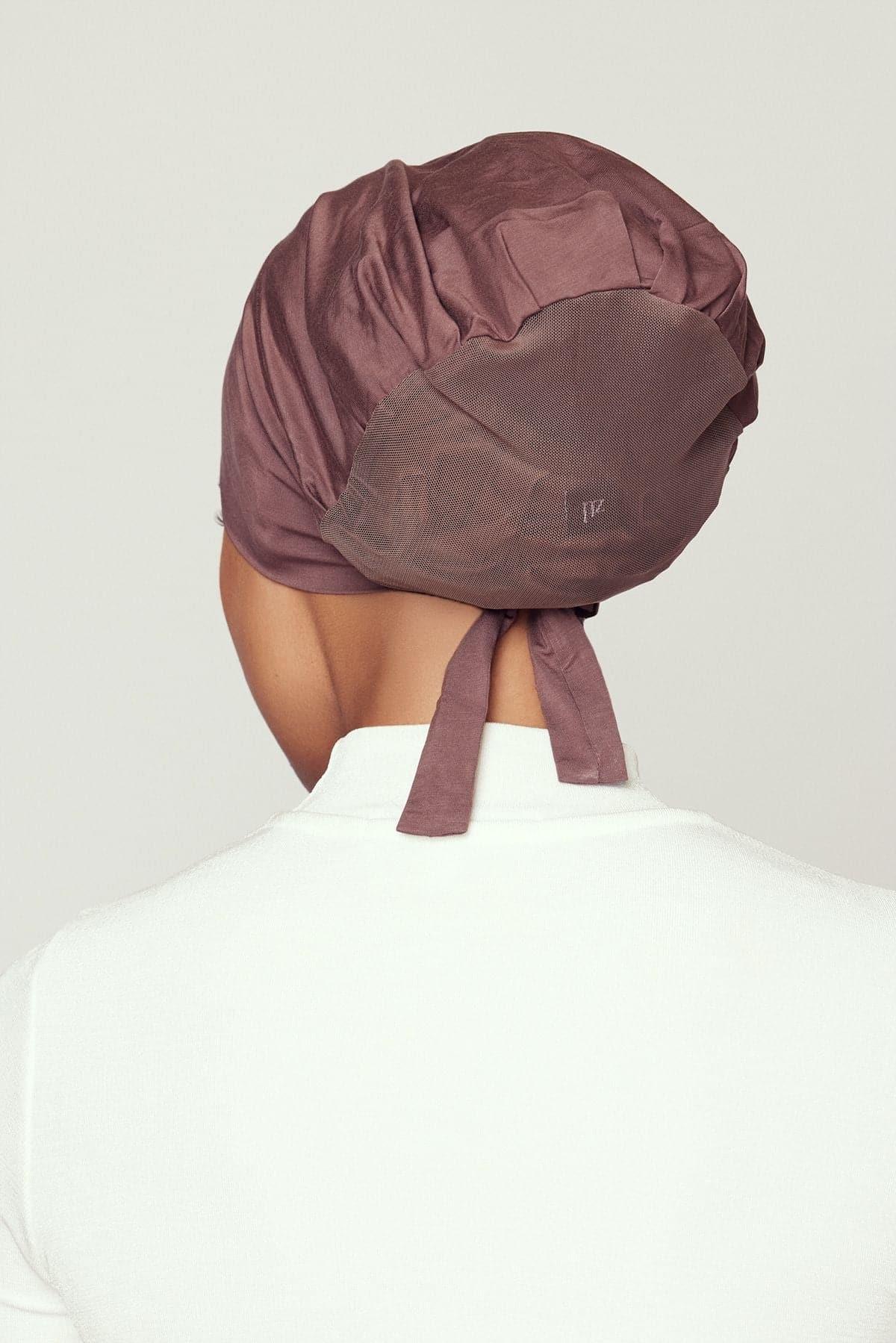 Aria Mesh Tie Back Undercap- Mocha - Zahraa The Label