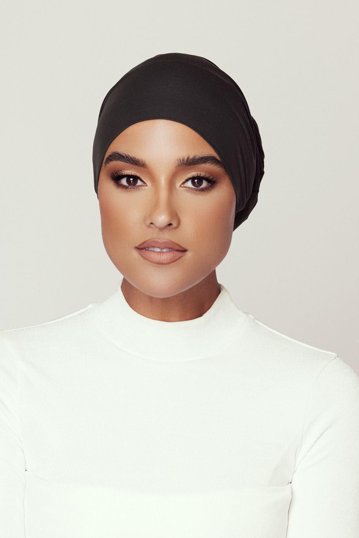 Aria Mesh Tie Back Undercap- Olive - Zahraa The Label