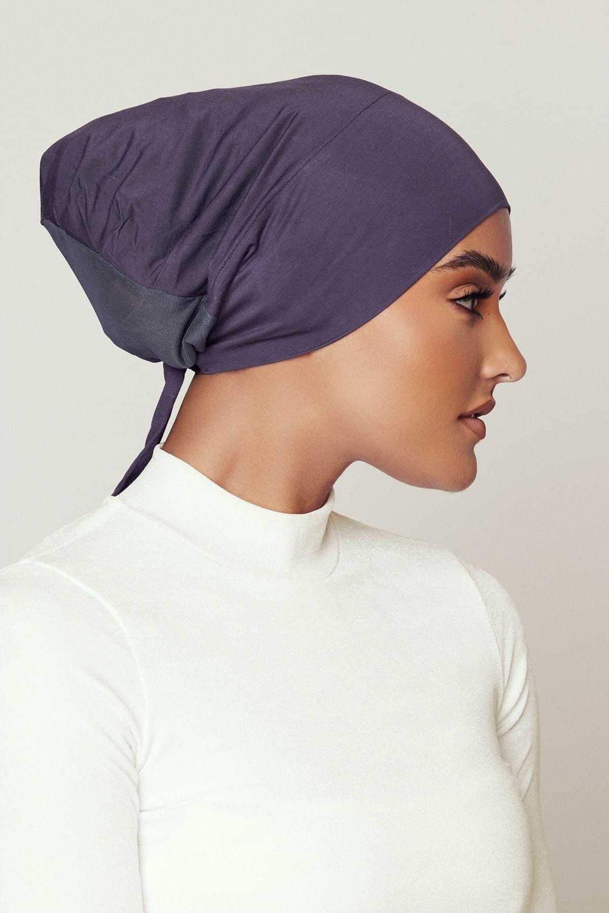 Aria Mesh Tie Back Undercap- Umber - Zahraa The Label