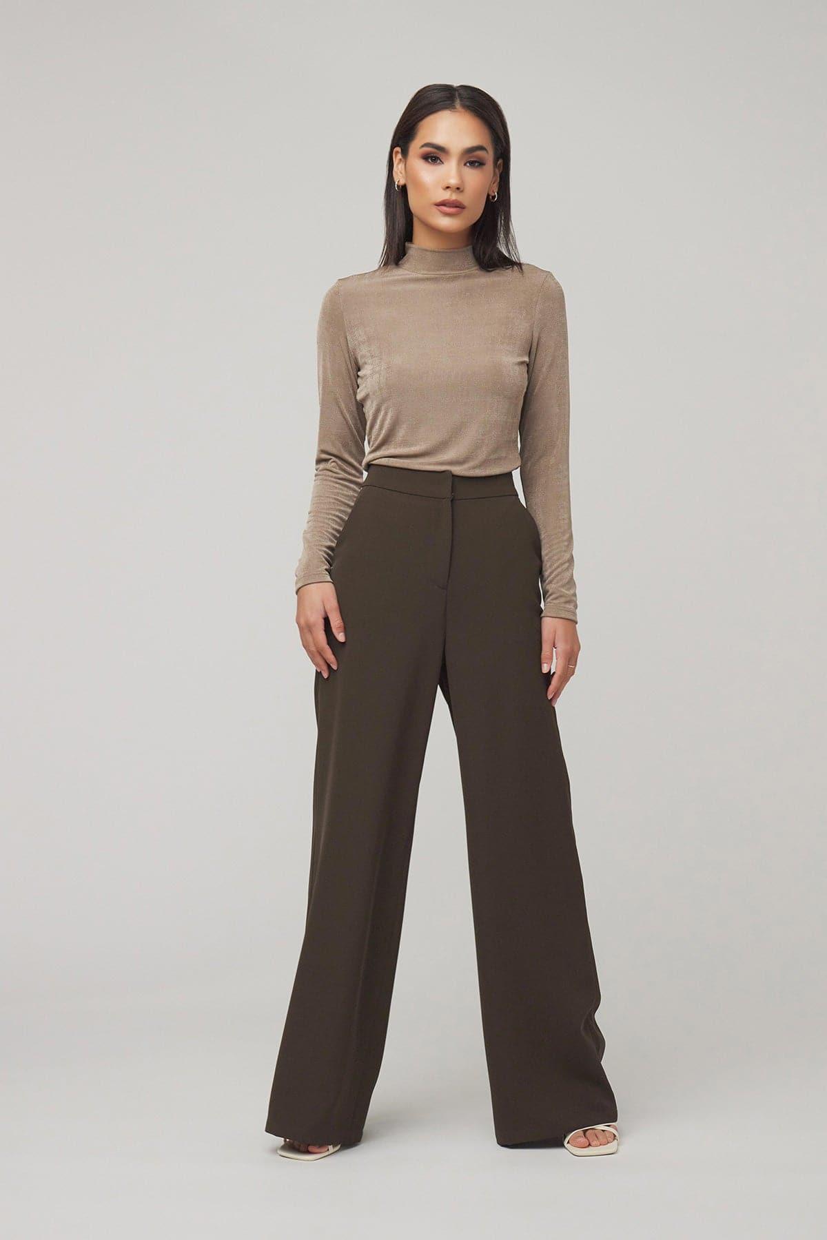 Carolina Pant - Brown - Zahraa The Label