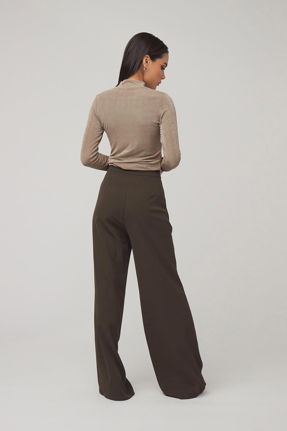 Carolina Pant - Brown - Zahraa The Label