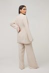 Carolina Tie Waist Blazer- Nude Dust - Zahraa The Label