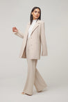 Carolina Tie Waist Blazer- Nude Dust - Zahraa The Label