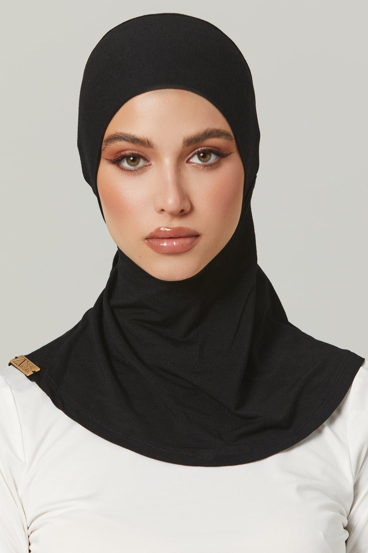 Fatima Neck Cover Hijab- Black - Zahraa The Label