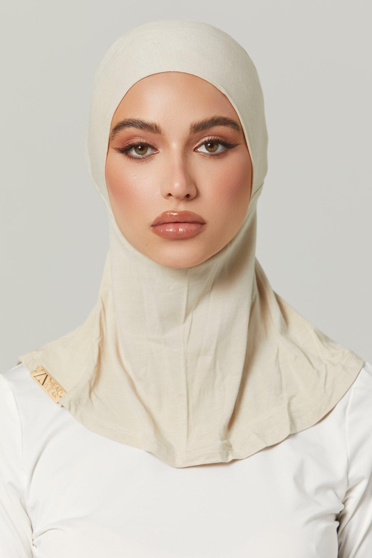 Fatima Neck Cover Hijab - Nude - Zahraa The Label