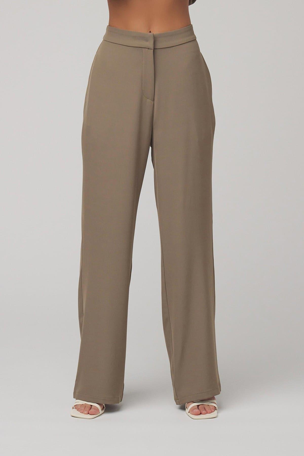 Lana Everyday Pant - Olive - Zahraa The Label