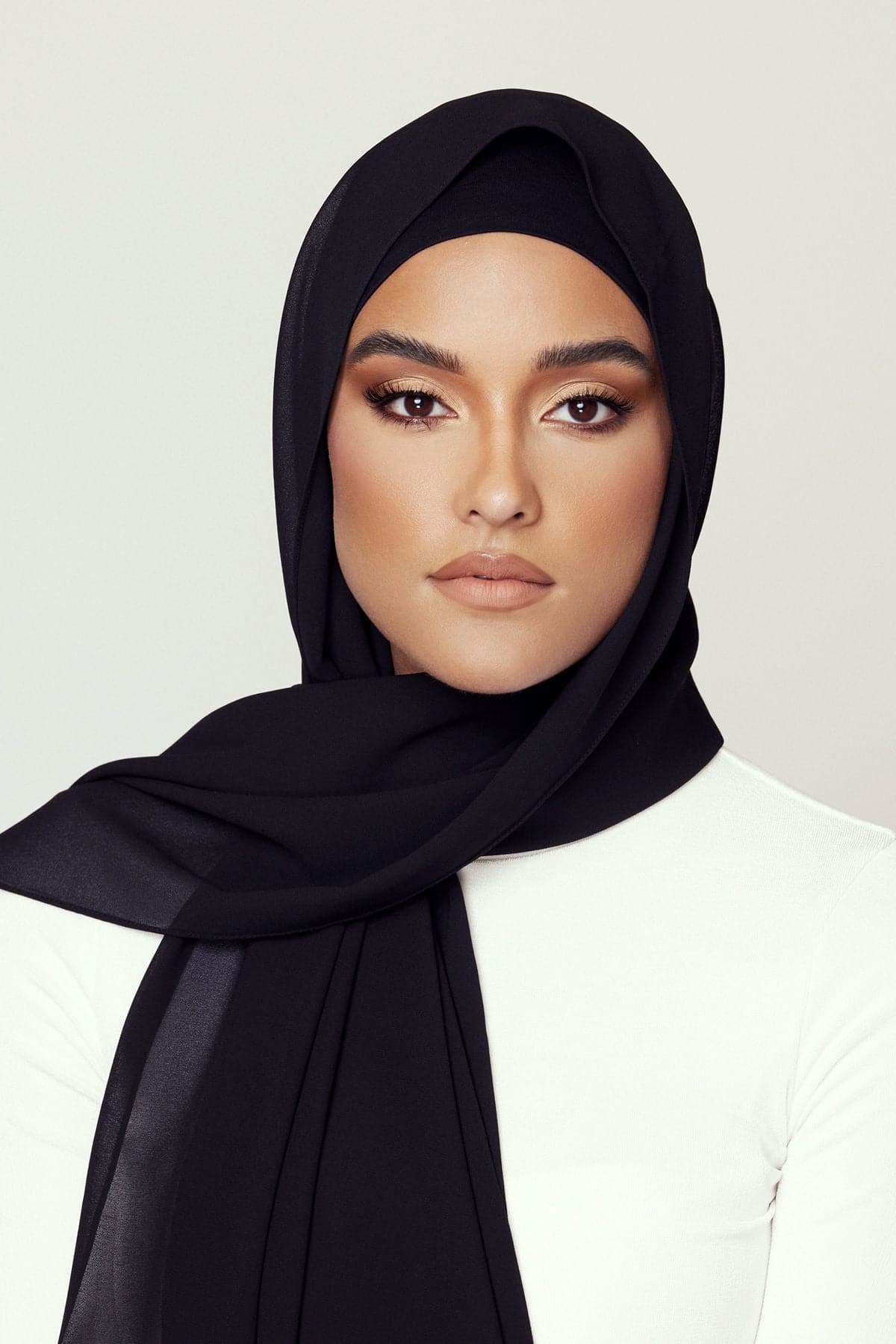 Matching Hijab & Undercap Bundle - Black - Zahraa The Label