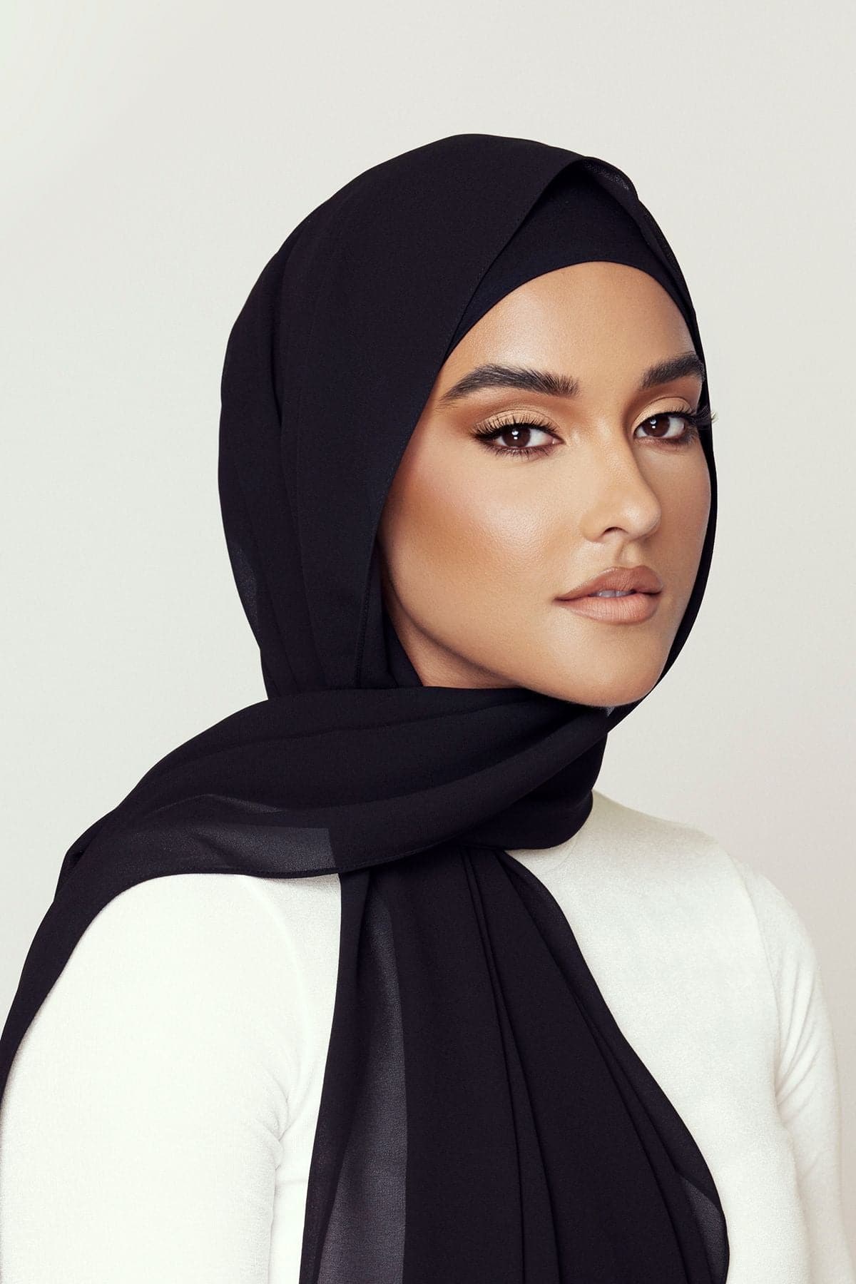 Matching Hijab & Undercap Bundle - Black - Zahraa The Label